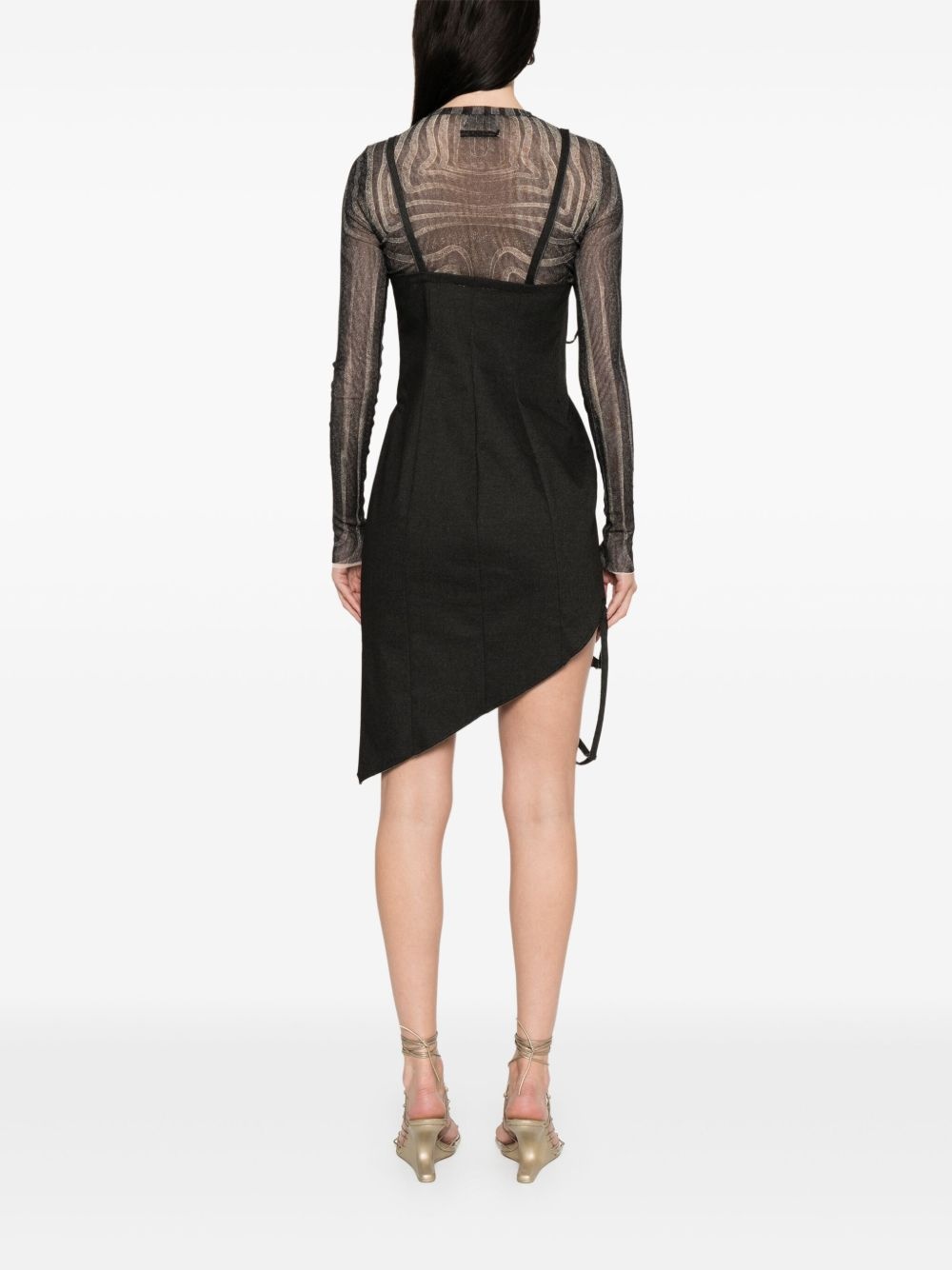 keyhole corset mini dress - 4