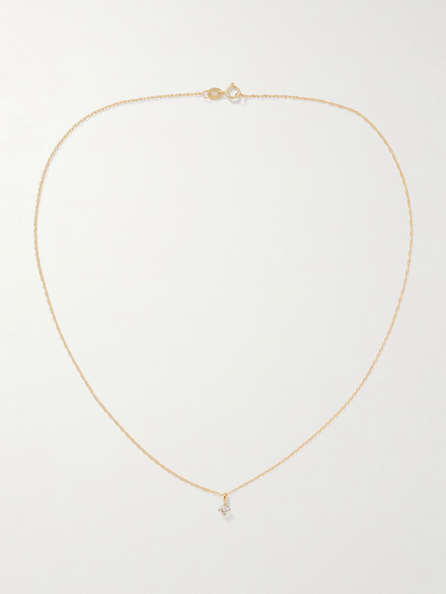 14-karat gold diamond necklace Gold - 4