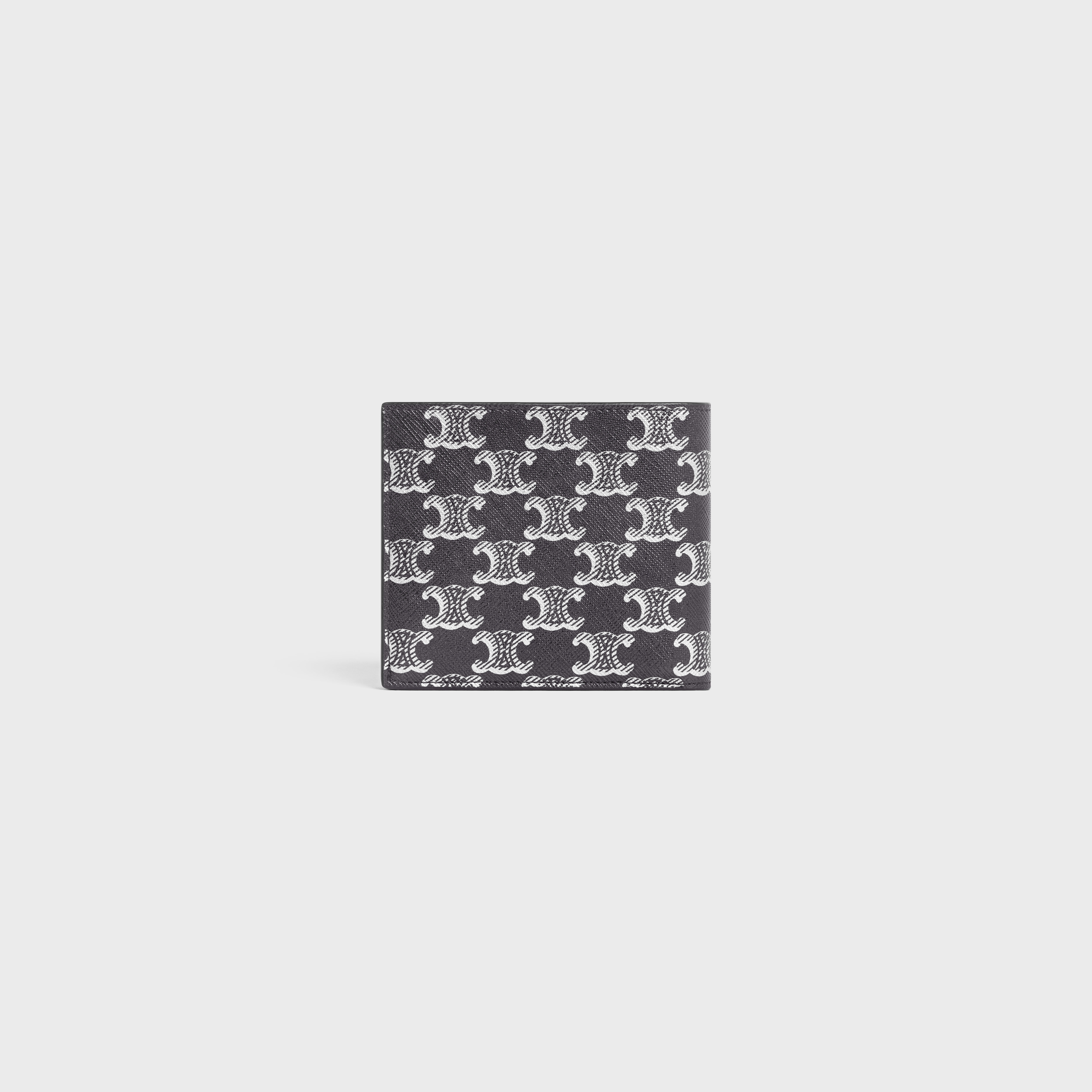 Bi-fold Wallet with Coin Compartment in Triomphe Canvas and calfskin - 3
