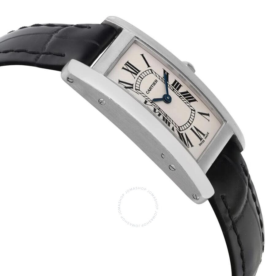Pre-owned Cartier Tank Americaine Silver-tone Dial Ladies Watch 2489 - 4