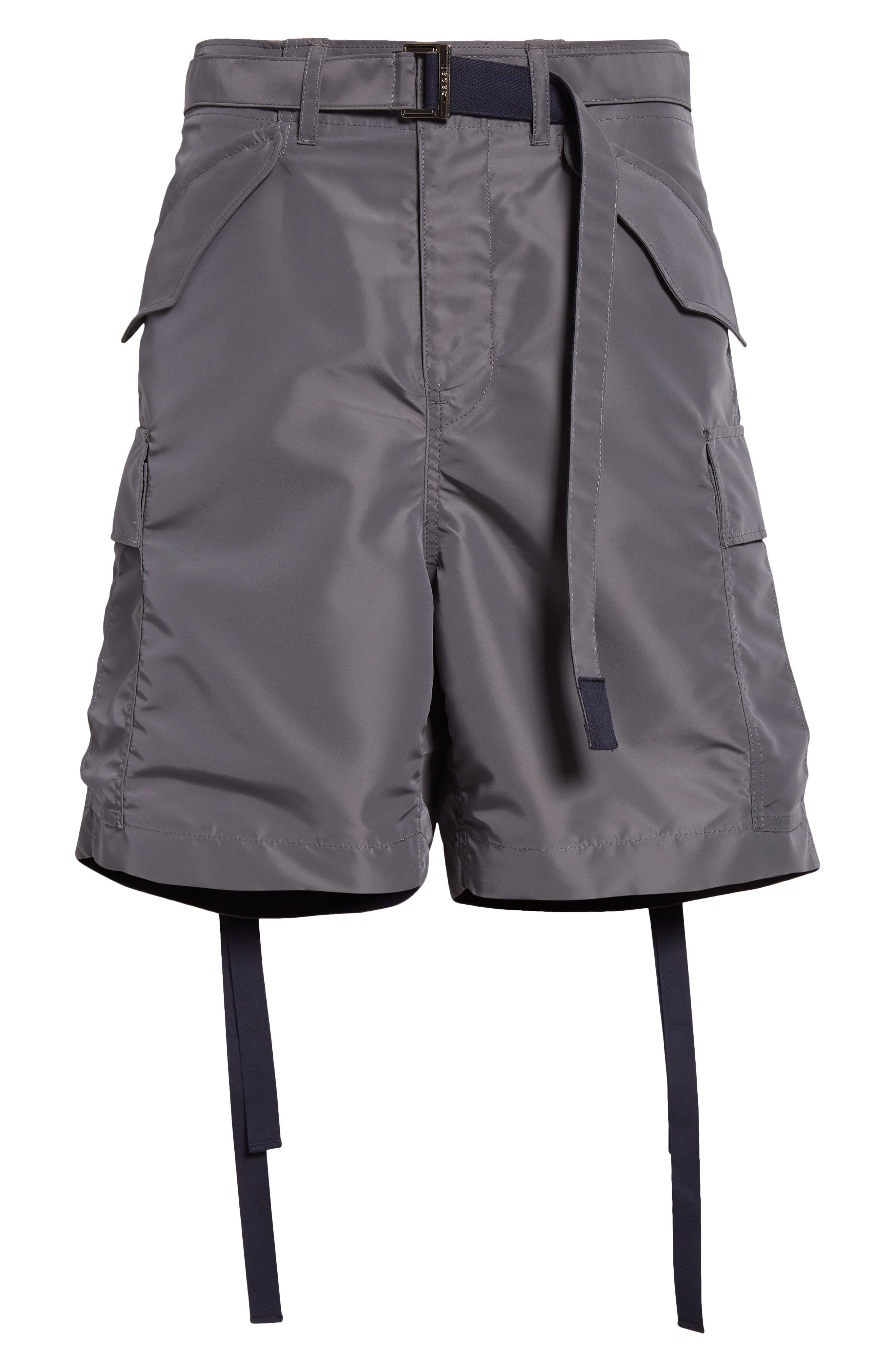 Nylon Twill Cargo Shorts - 6
