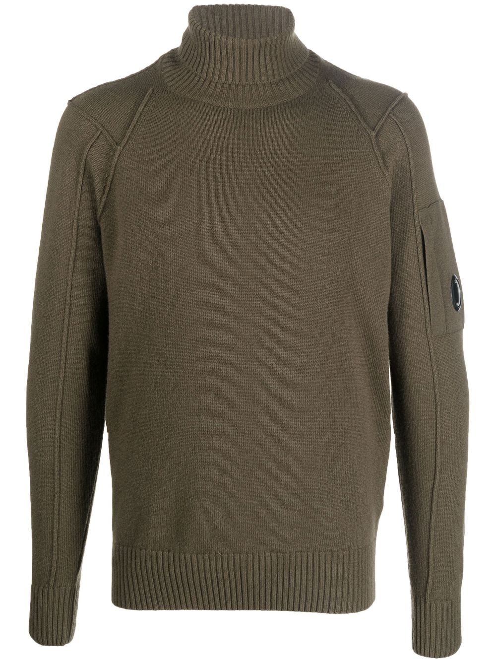 roll-neck wool-blend jumper - 1