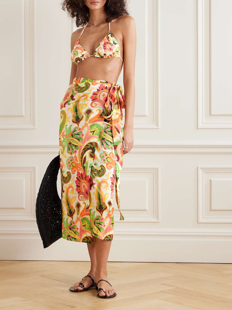 Etro Paisley-print cotton and silk-blend voile pareo Multi outlook