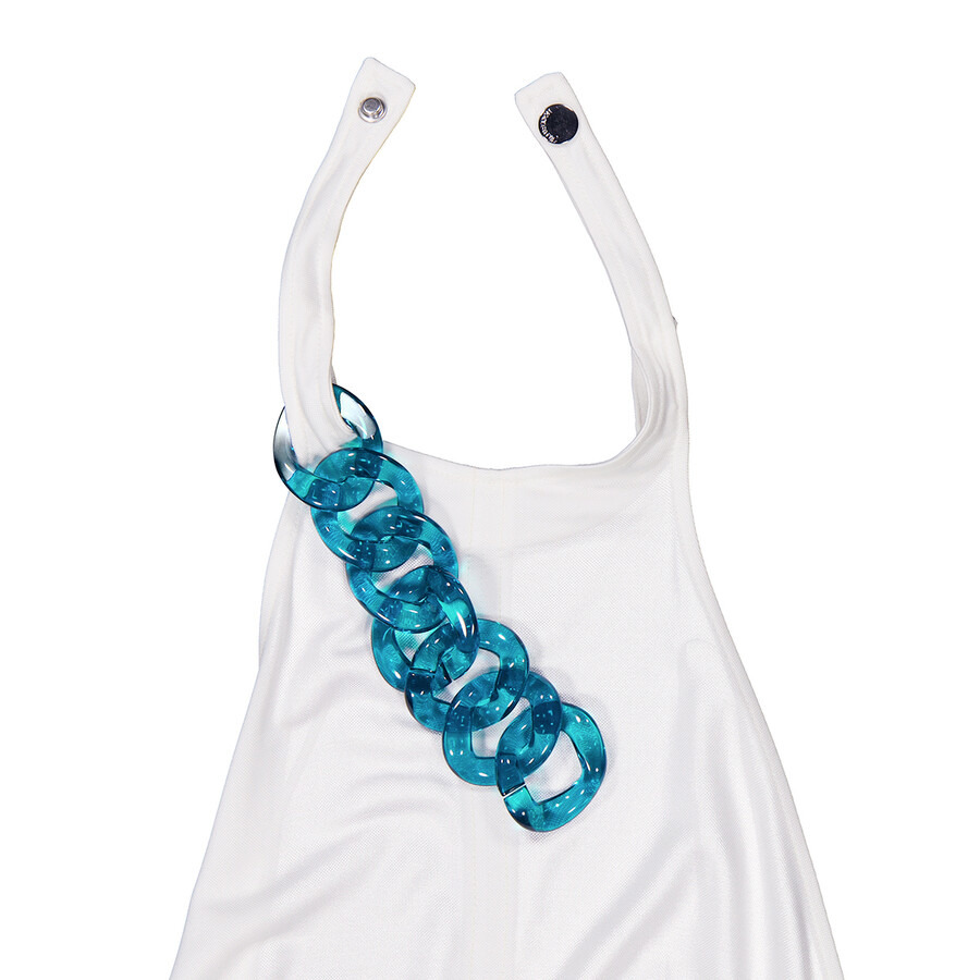 JW Anderson Ladies Off White Chain-Link Halterneck Top - 2
