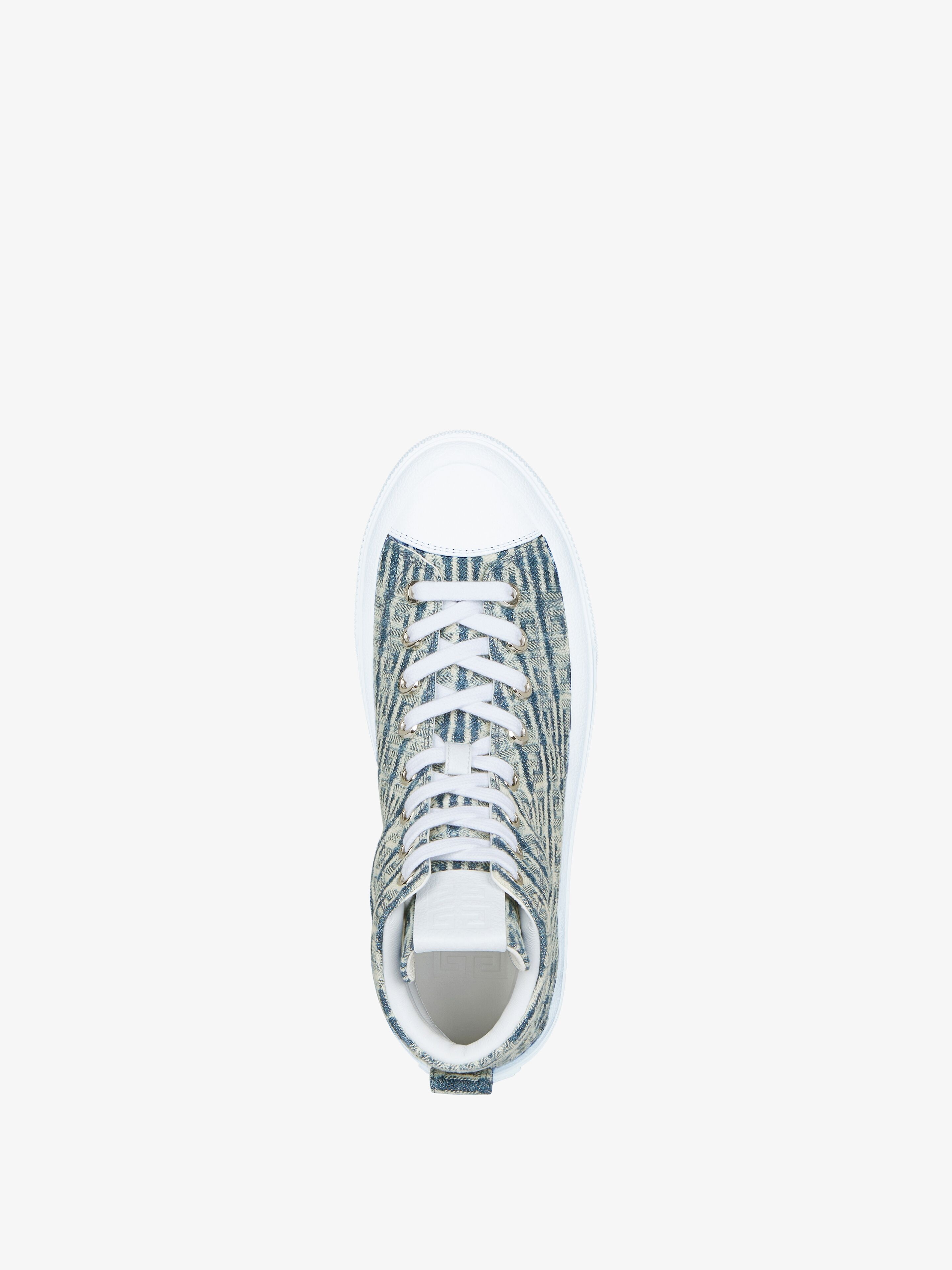 CITY HIGH-TOP SNEAKERS IN 4G JACQUARD - 4
