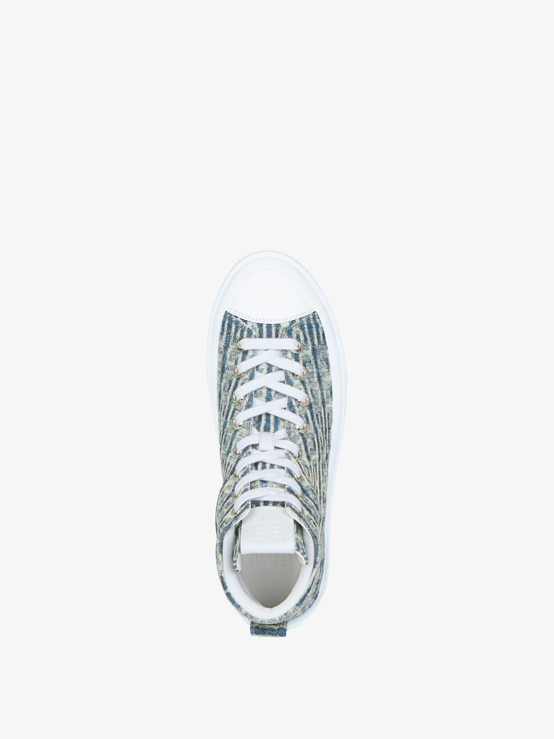 CITY HIGH-TOP SNEAKERS IN 4G JACQUARD 4