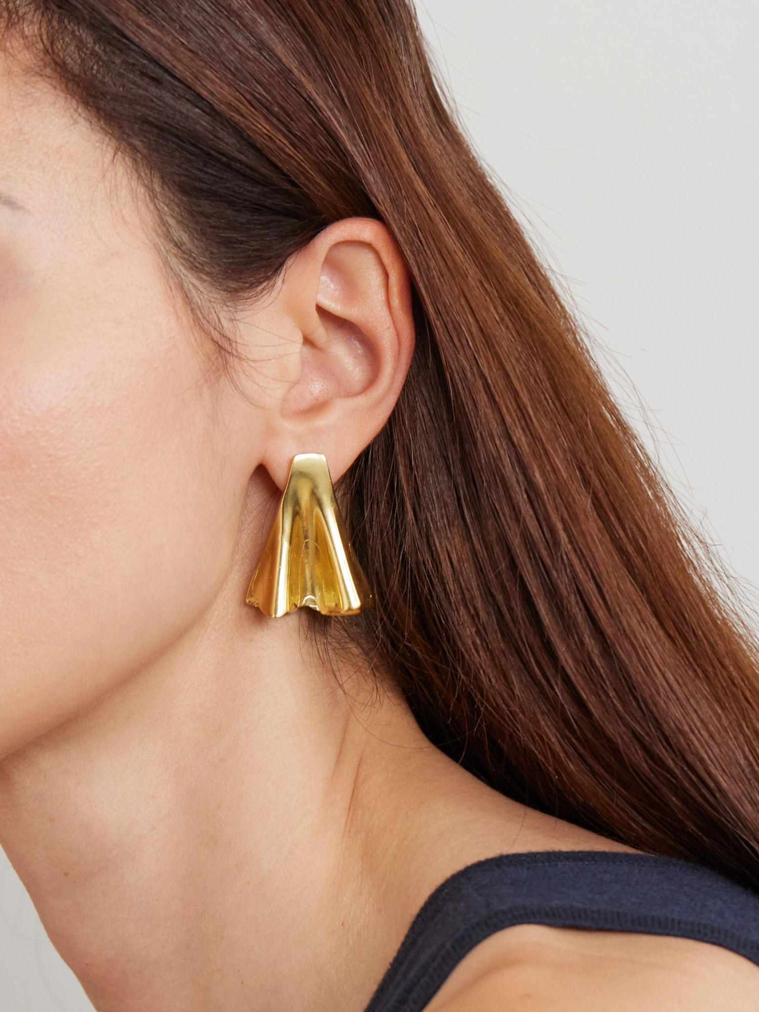 + Danielle Copperman Hedi gold-plated earrings Gold - 2
