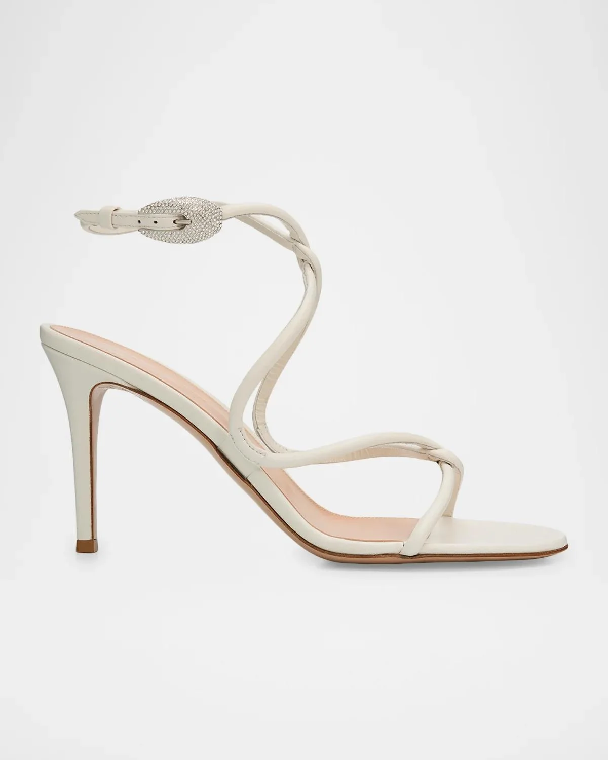 Jungle Mamba 85MM Leather & Rhinestone Sandals - 1