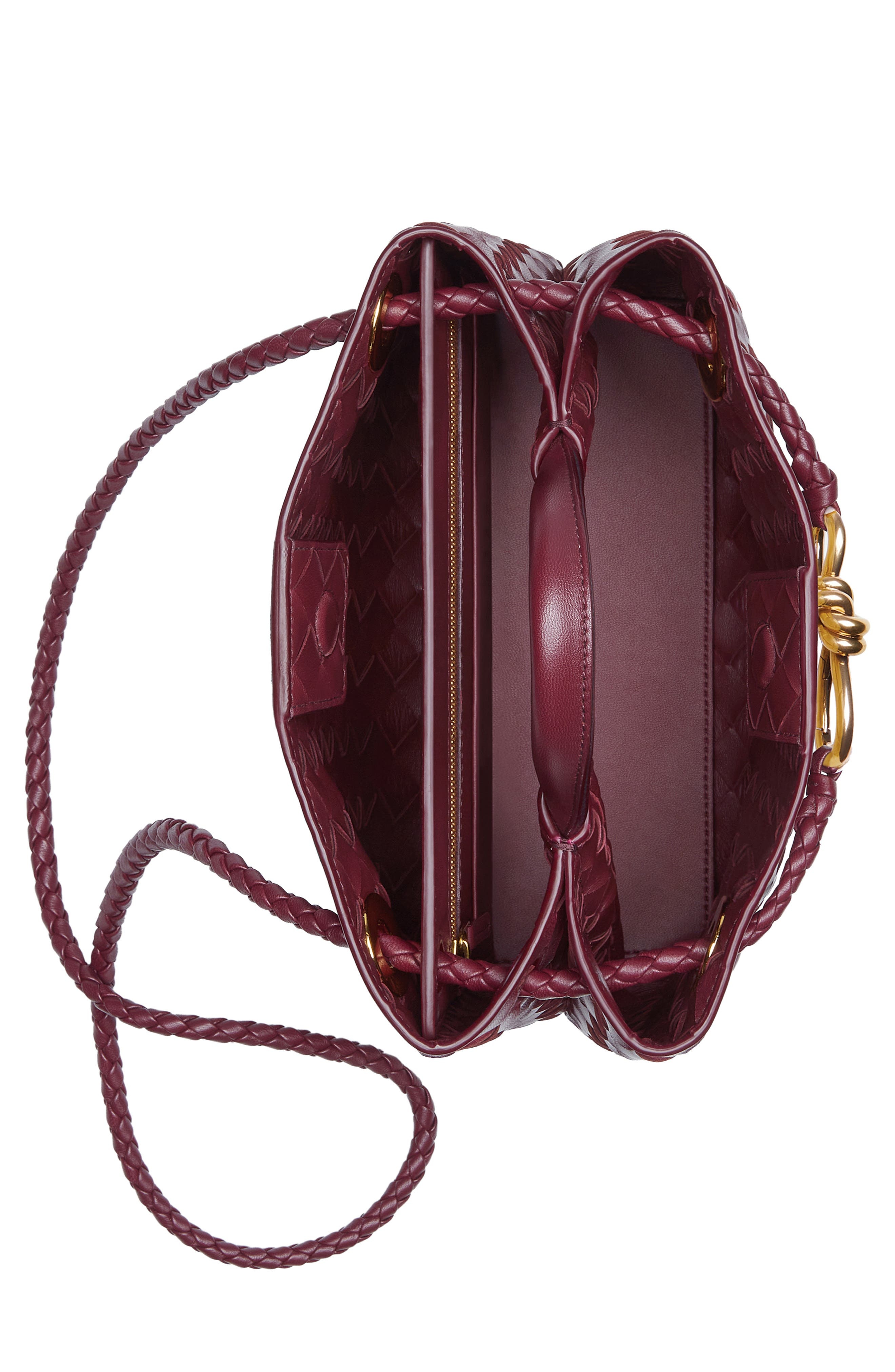 Bottega Veneta Small Andiamo Intrecciato Shoulder Bag in 2273 Baro-M Brass-Baro at Nordstrom - 5