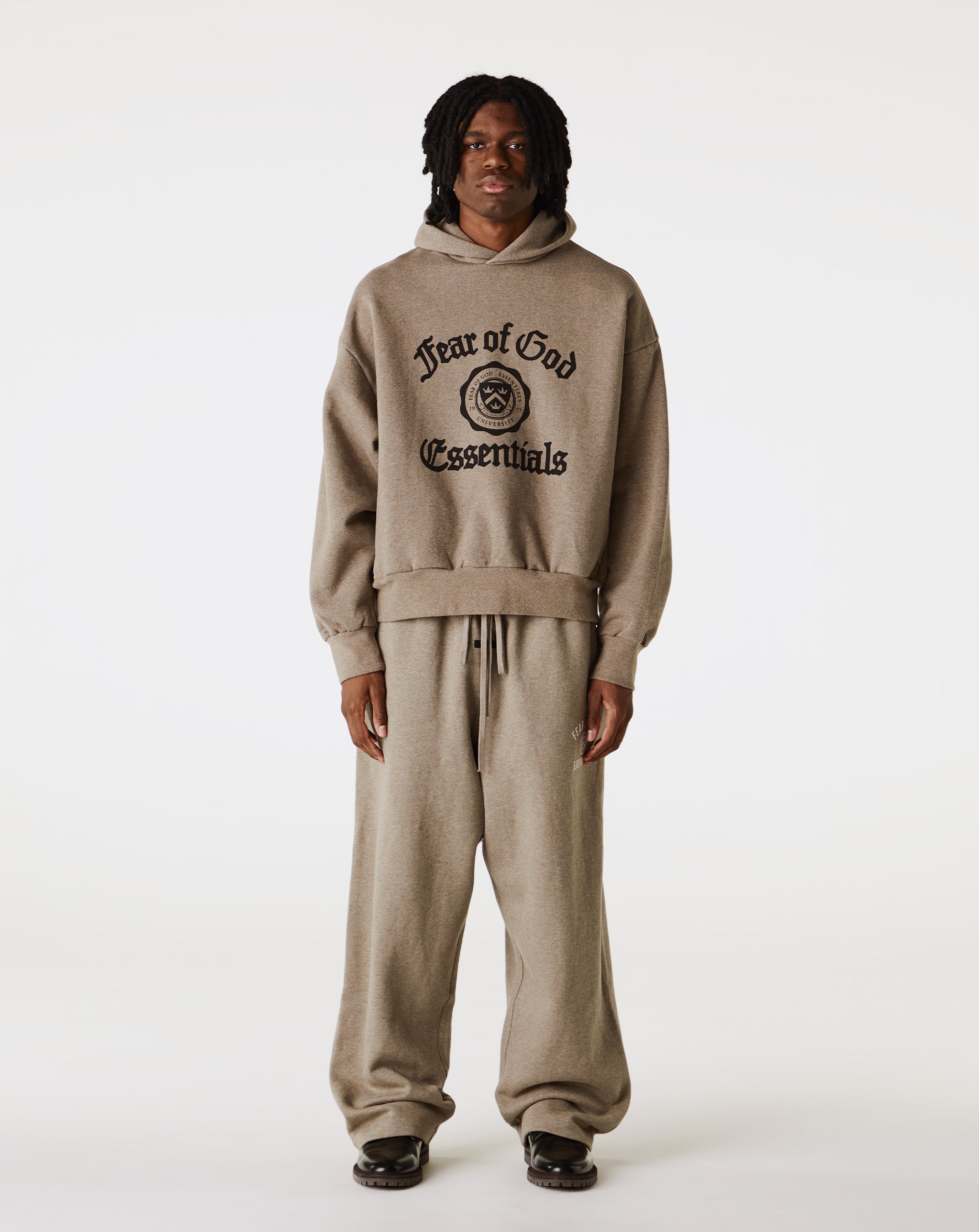 ESSENTIALS Heavy Fleece Vintage Shrunken Hoodie | xhibition