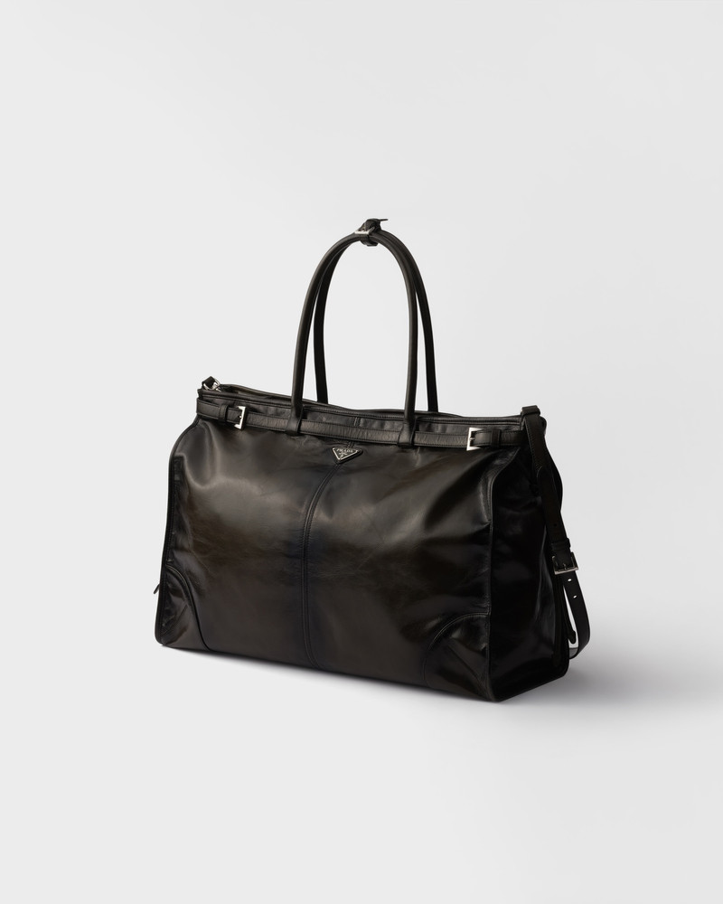Prada Bonnie antiqued leather tote bag 3