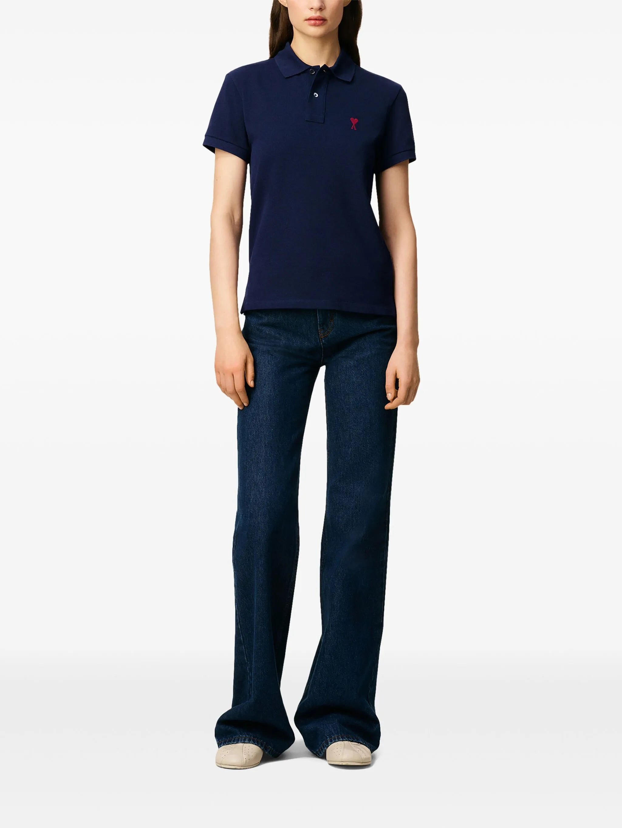 Ami Paris Ami De Coeur Polo Shirt - 4