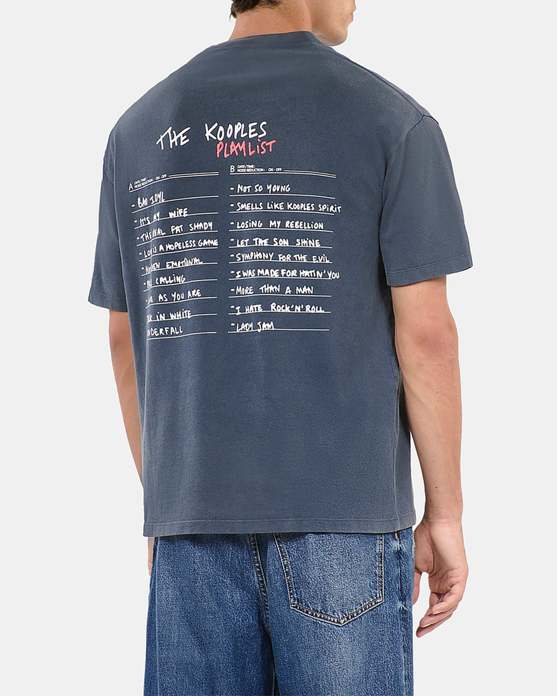CARBON BLUE SCREEN PRINTED T-SHIRT 3