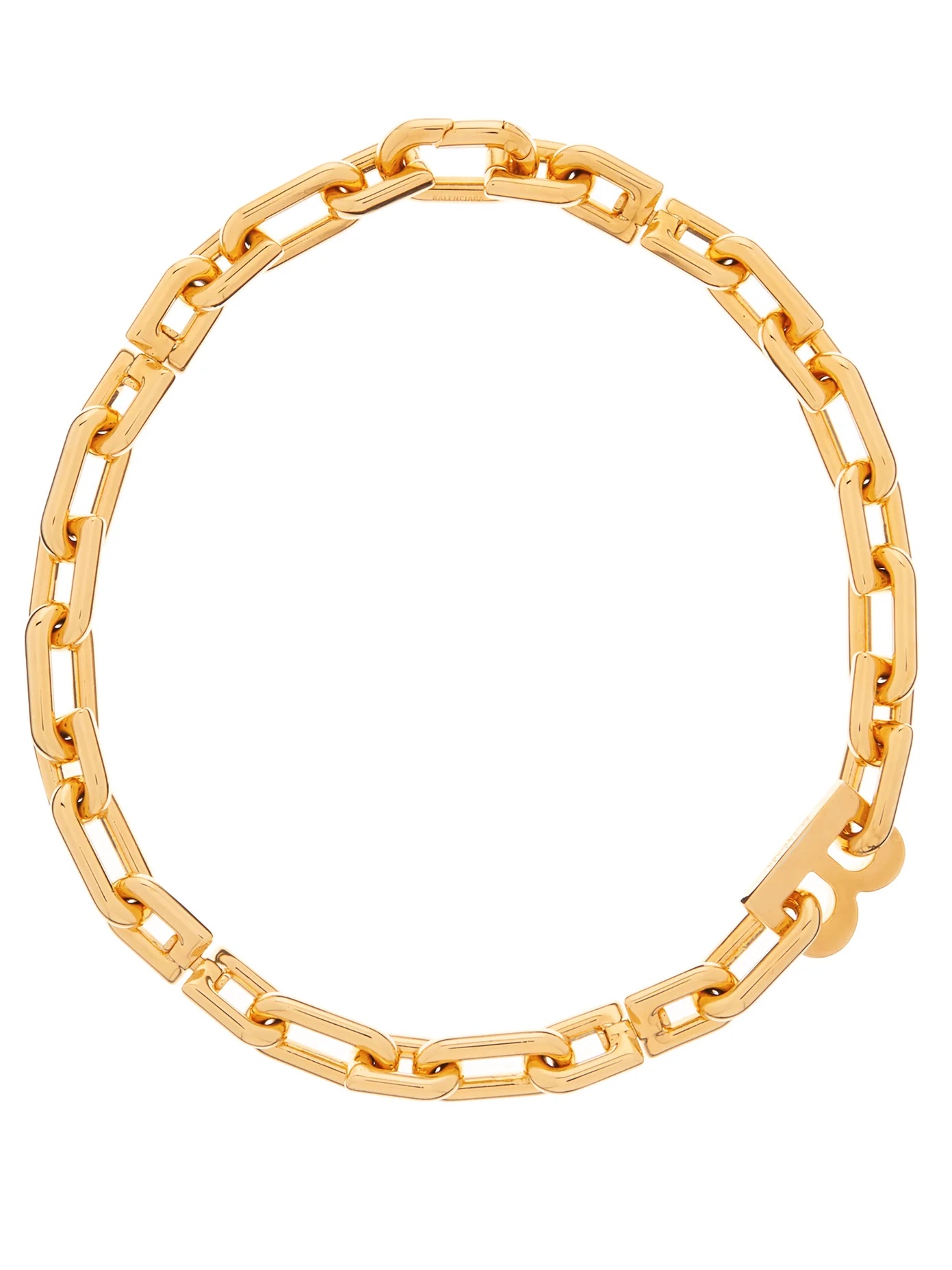 B-logo chain-link necklace - 1