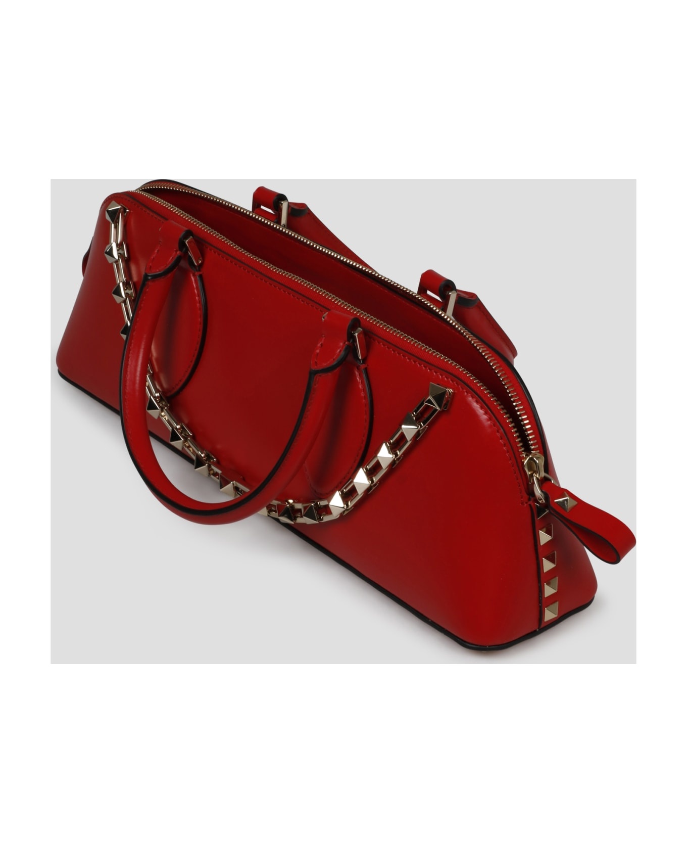 Rockstud E/w Calfskin Handbag - 5
