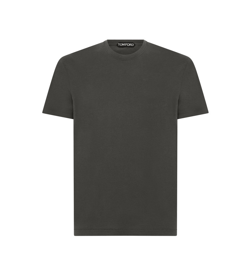 LYOCELL COTTON CREW T-SHIRT - 1