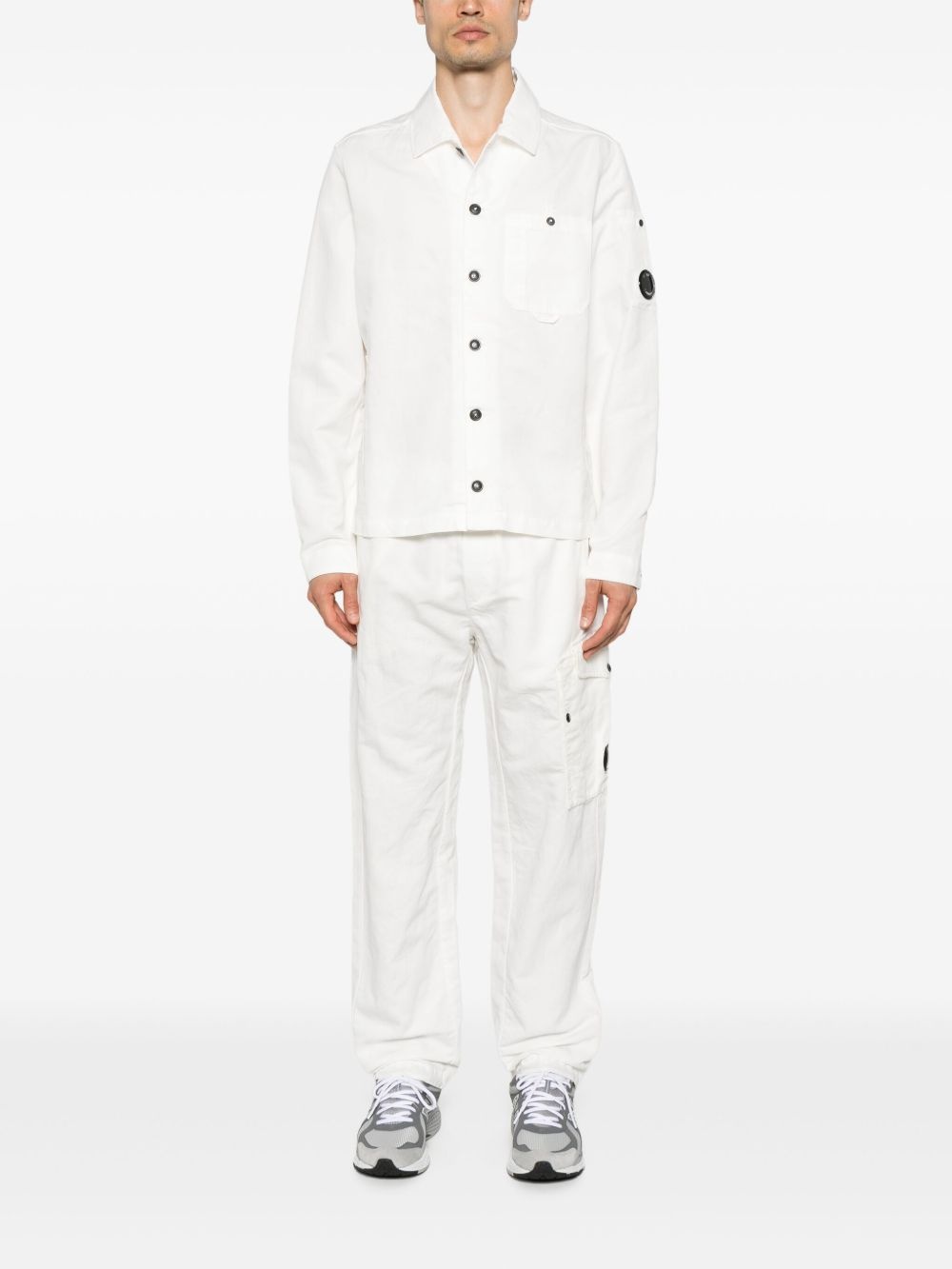 Lens-detailed overshirt - 2