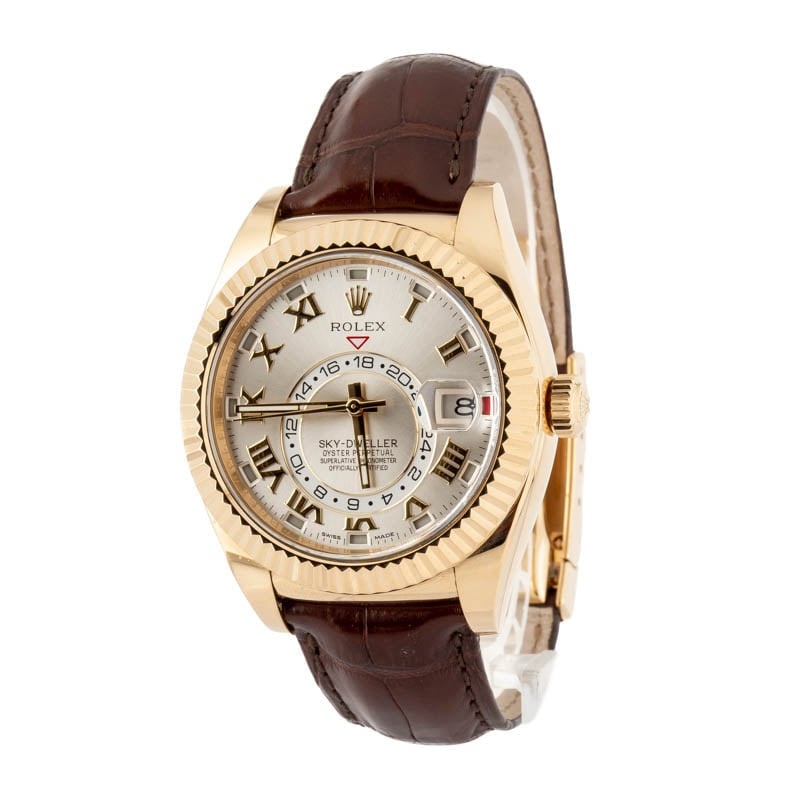 Rolex Sky-Dweller Ref 326138 Silver Roman Dial - 2