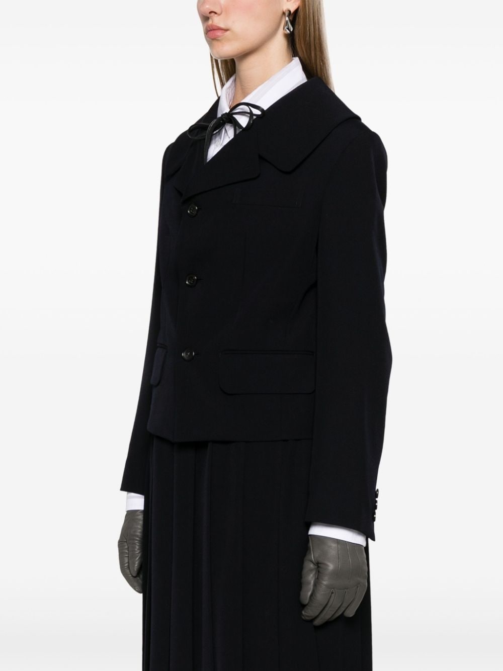 wool blazer - 3