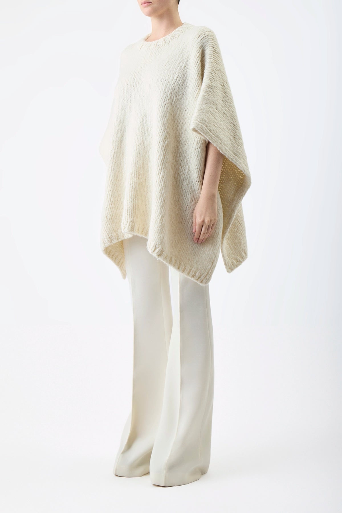 Lyla Poncho in Welfat Cashmere - 3