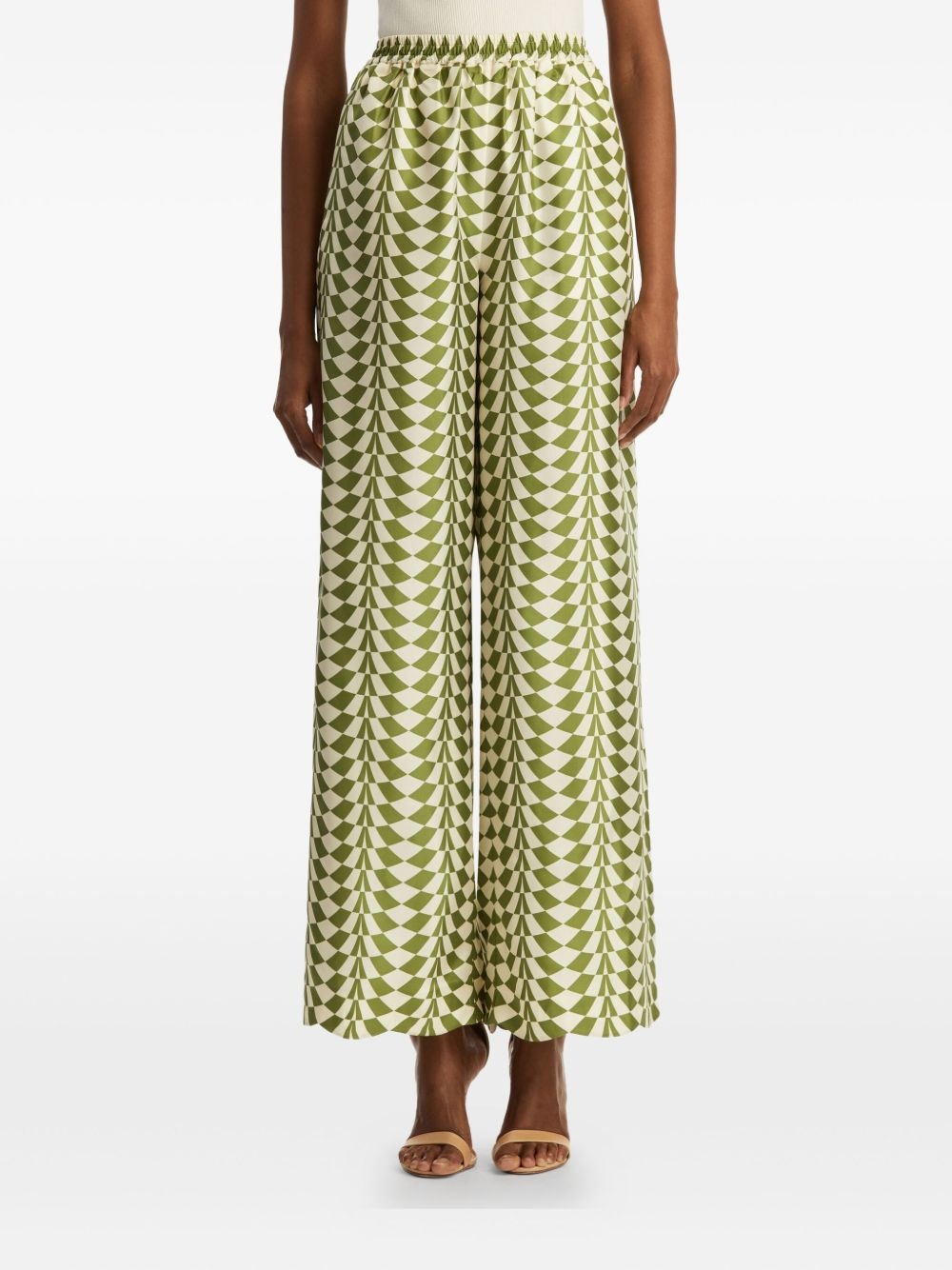 Geo silk trousers - 3