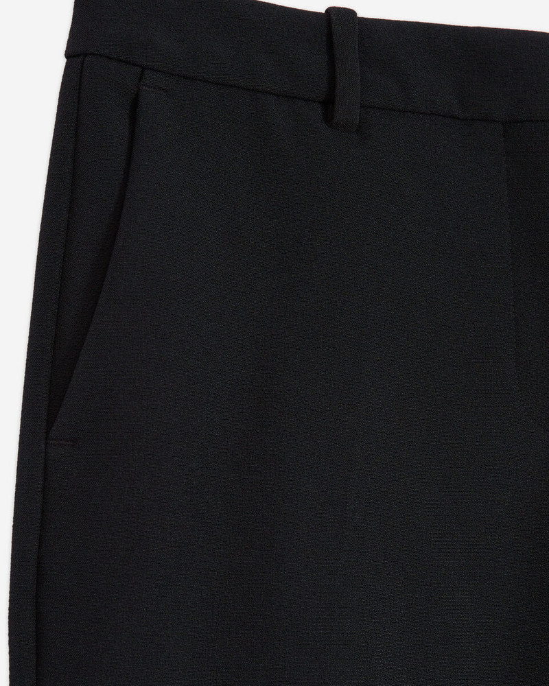 BLACK CREPE SUIT PANTS STRAIGHT TAILORED CUT 6