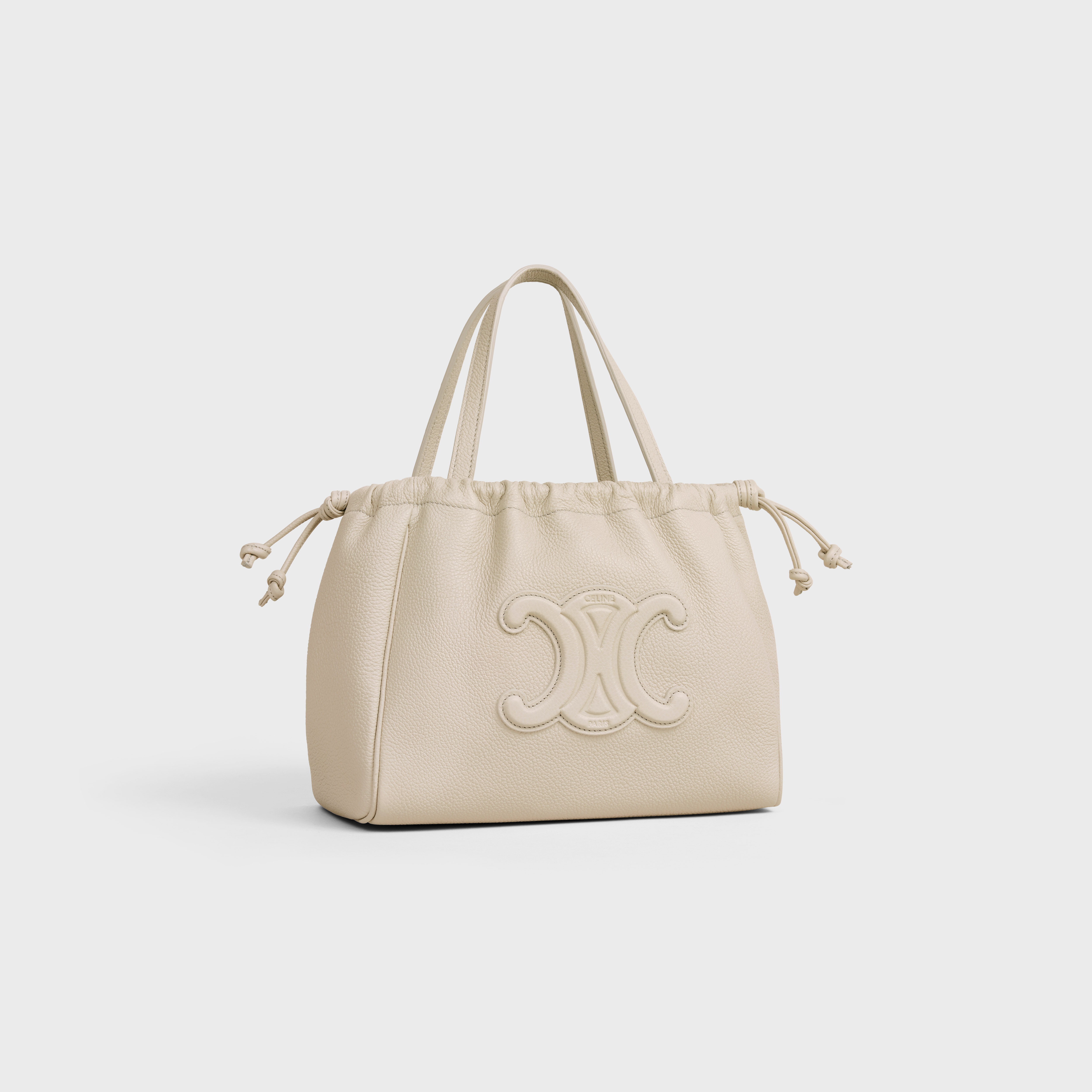 SMALL CABAS DRAWSTRING CUIR TRIOMPHE in Grained calfskin - 2
