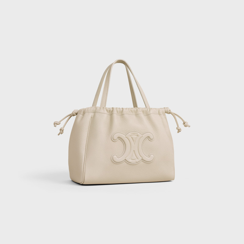 CELINE SMALL CABAS DRAWSTRING CUIR TRIOMPHE in Grained calfskin outlook