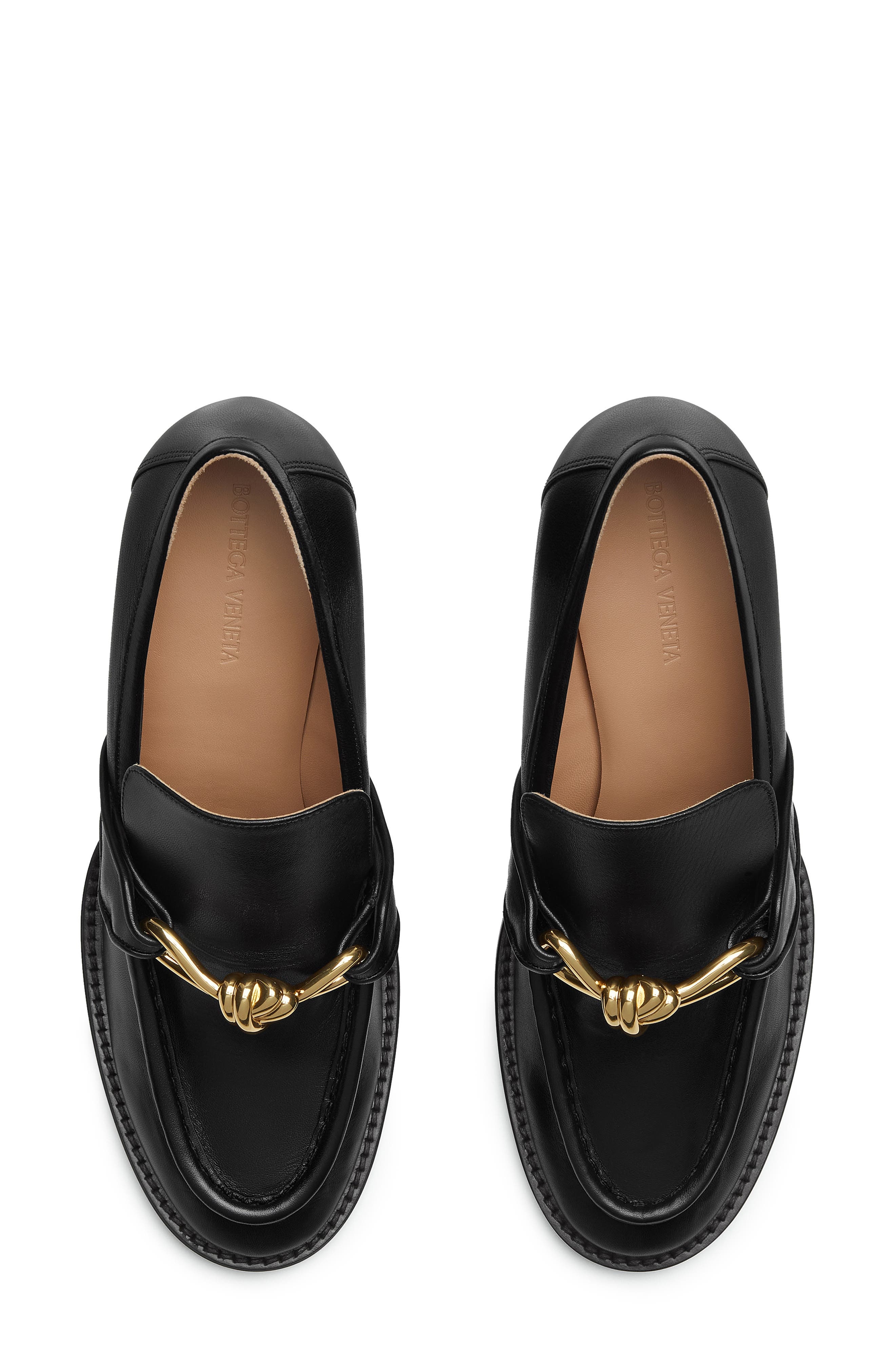Bottega Veneta Astaire Knot Bit Loafer Pump in 1000 Black at Nordstrom - 5