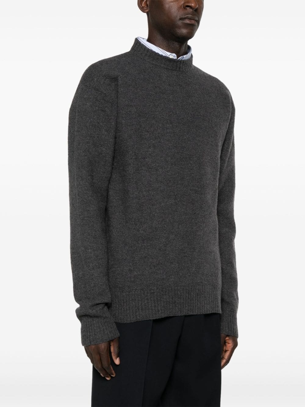 crew-neck wool jumper - 3
