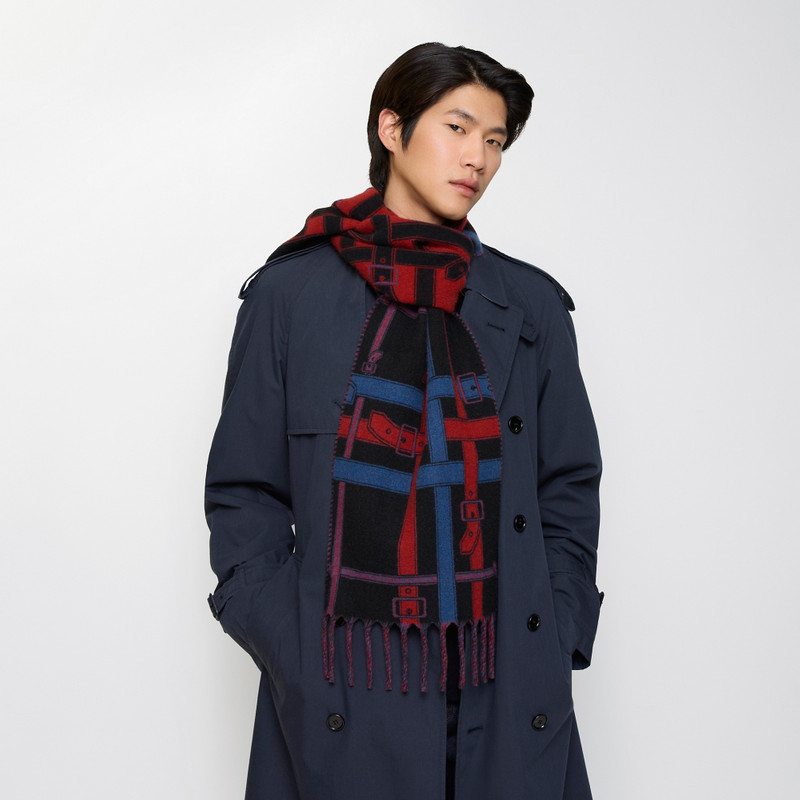 Belt Check Cashmere Scarf 5