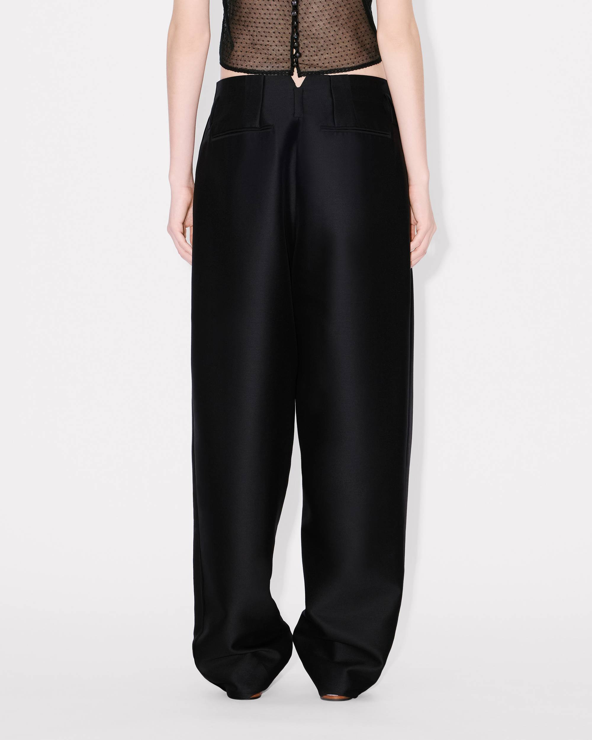 Tailored plaited pants in virgin wool and silk - 6