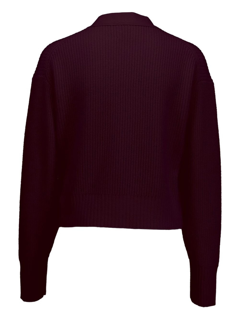 Allude rib-knit cardigan outlook