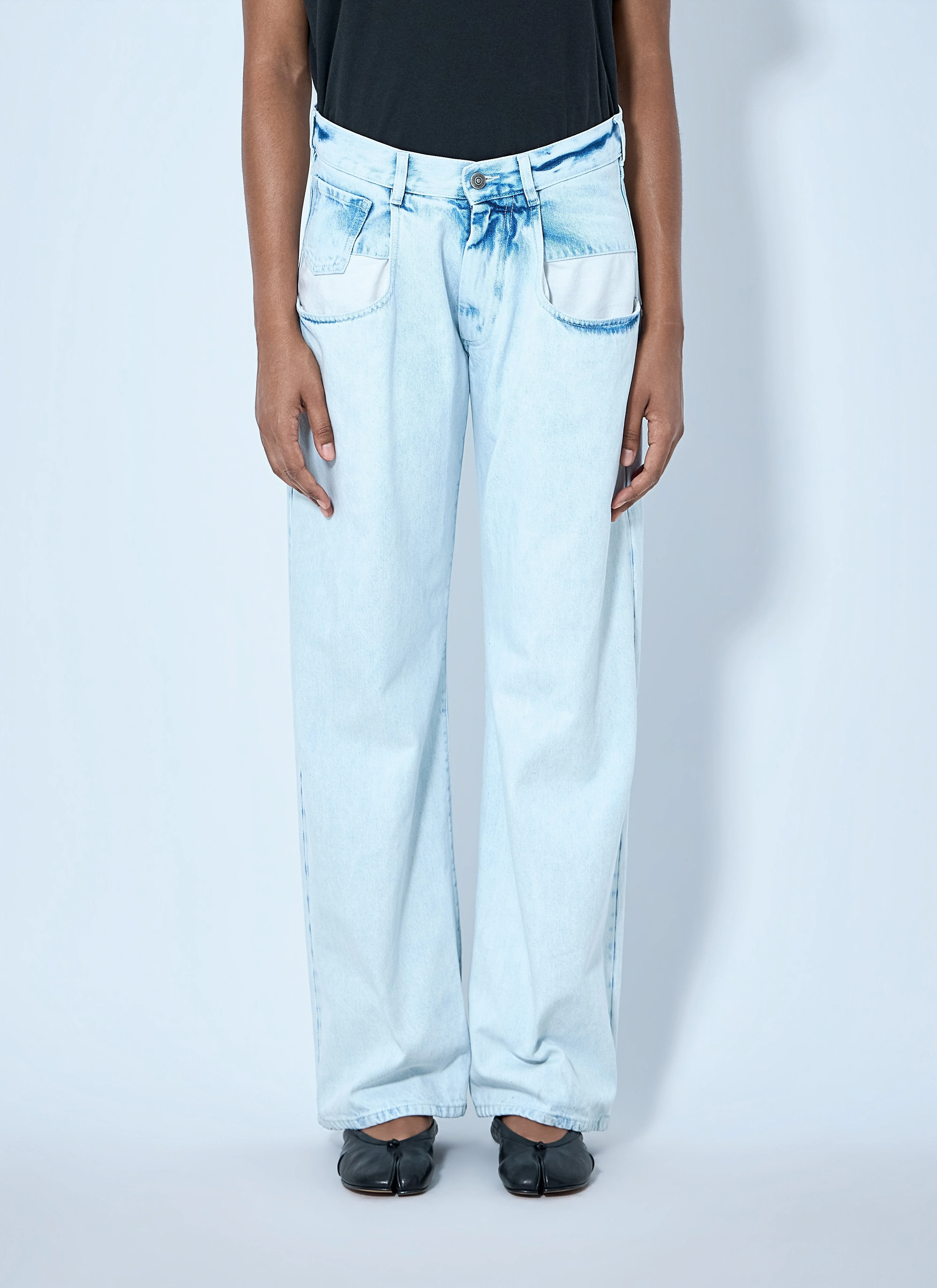 Maison Margiela Women Boyfriend Denim Trousers - 1