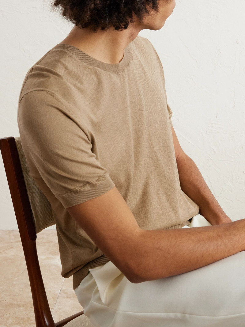 Cotton T-Shirt Beige 4