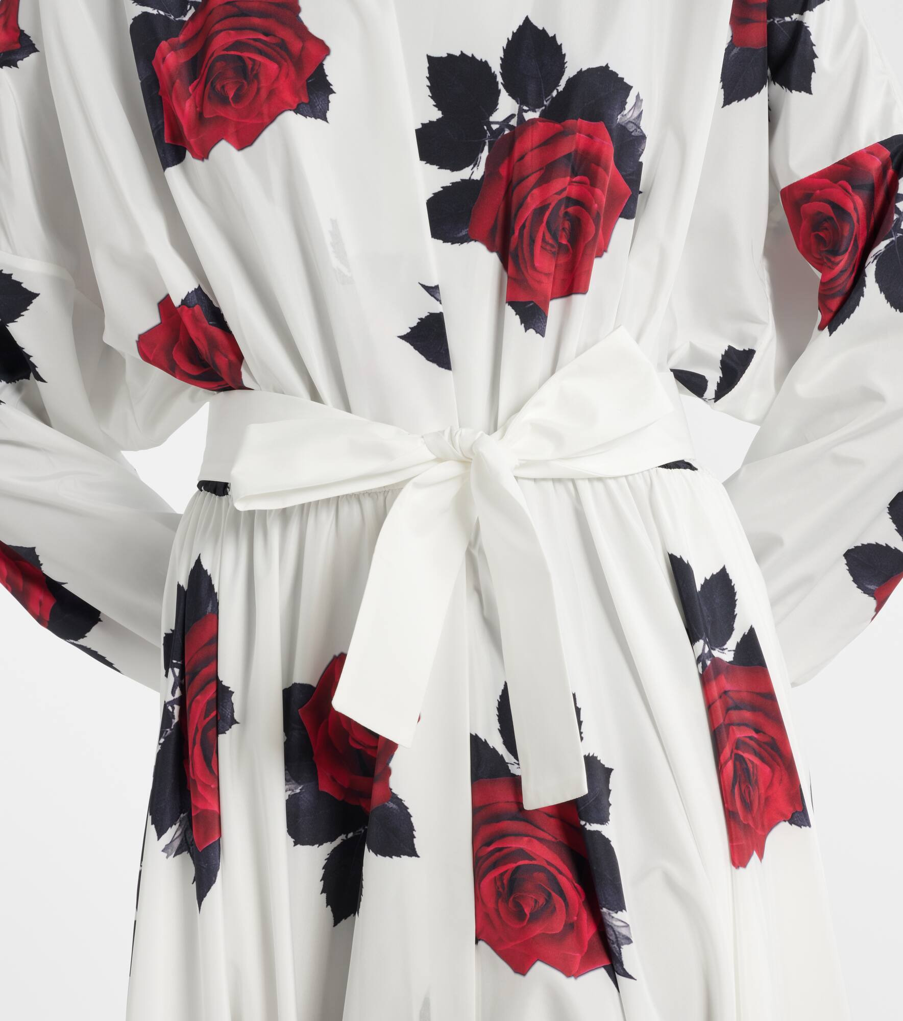 Floral belted shirt dress - 5