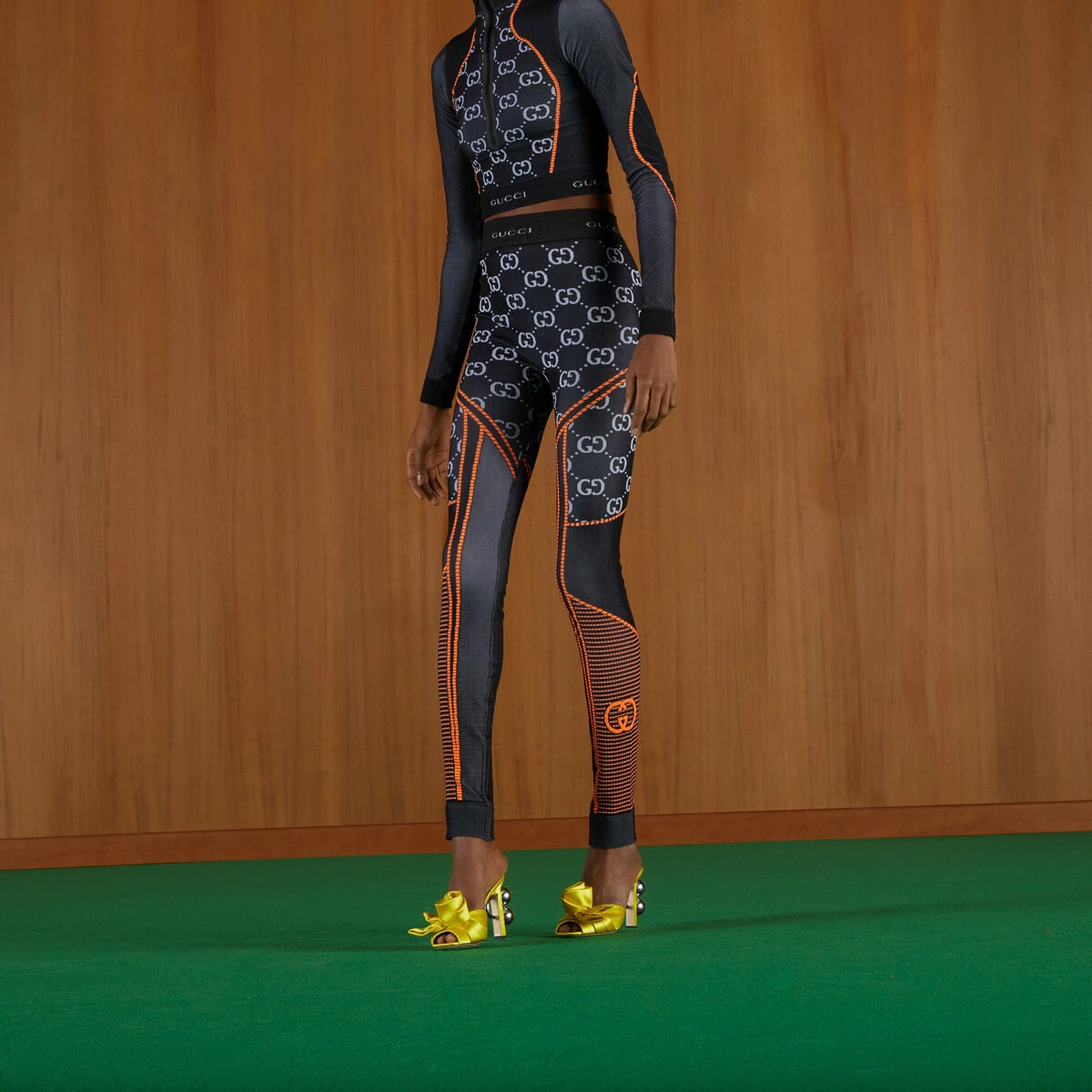 GG jersey jacquard leggings - 7