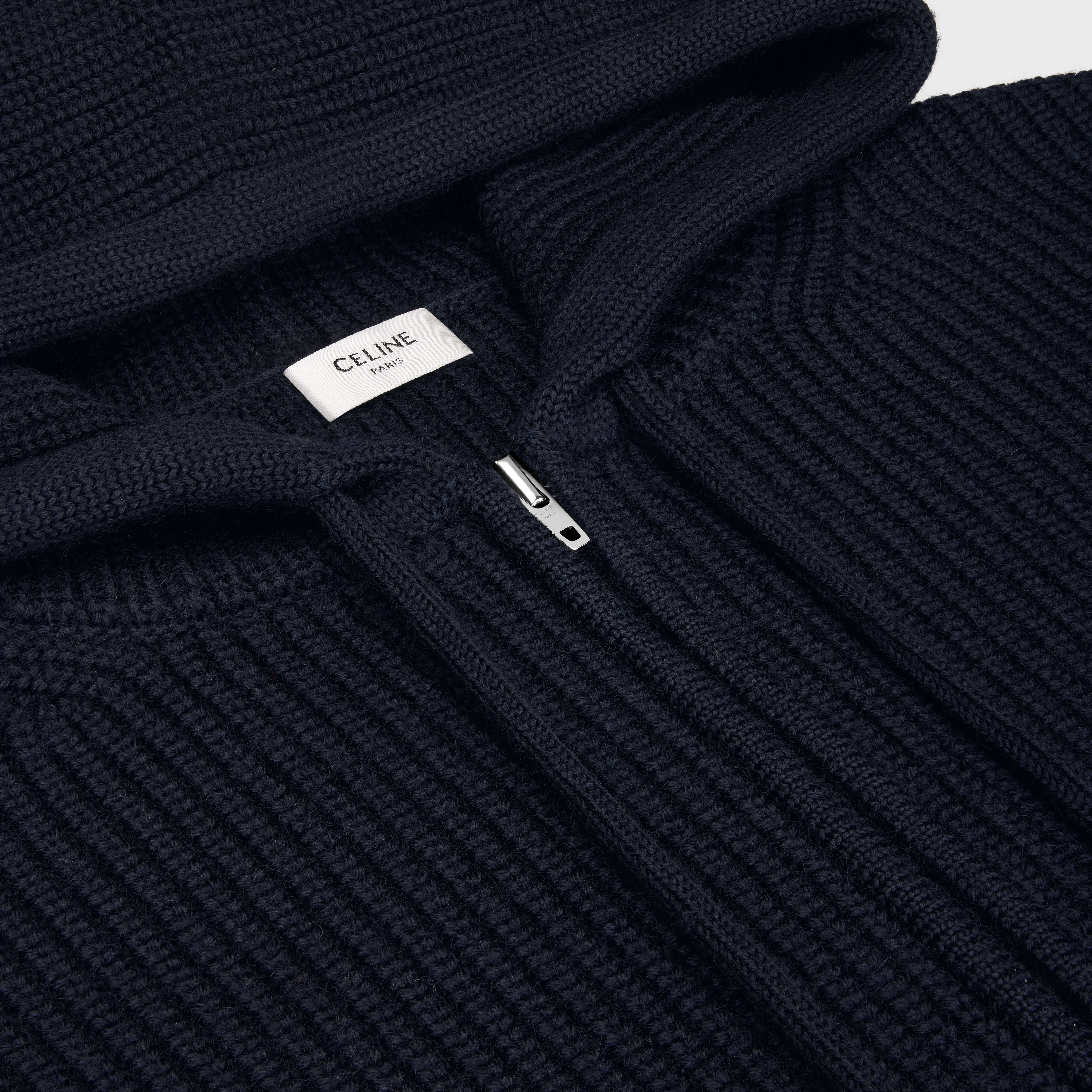 college hooded sweater in wool - 3