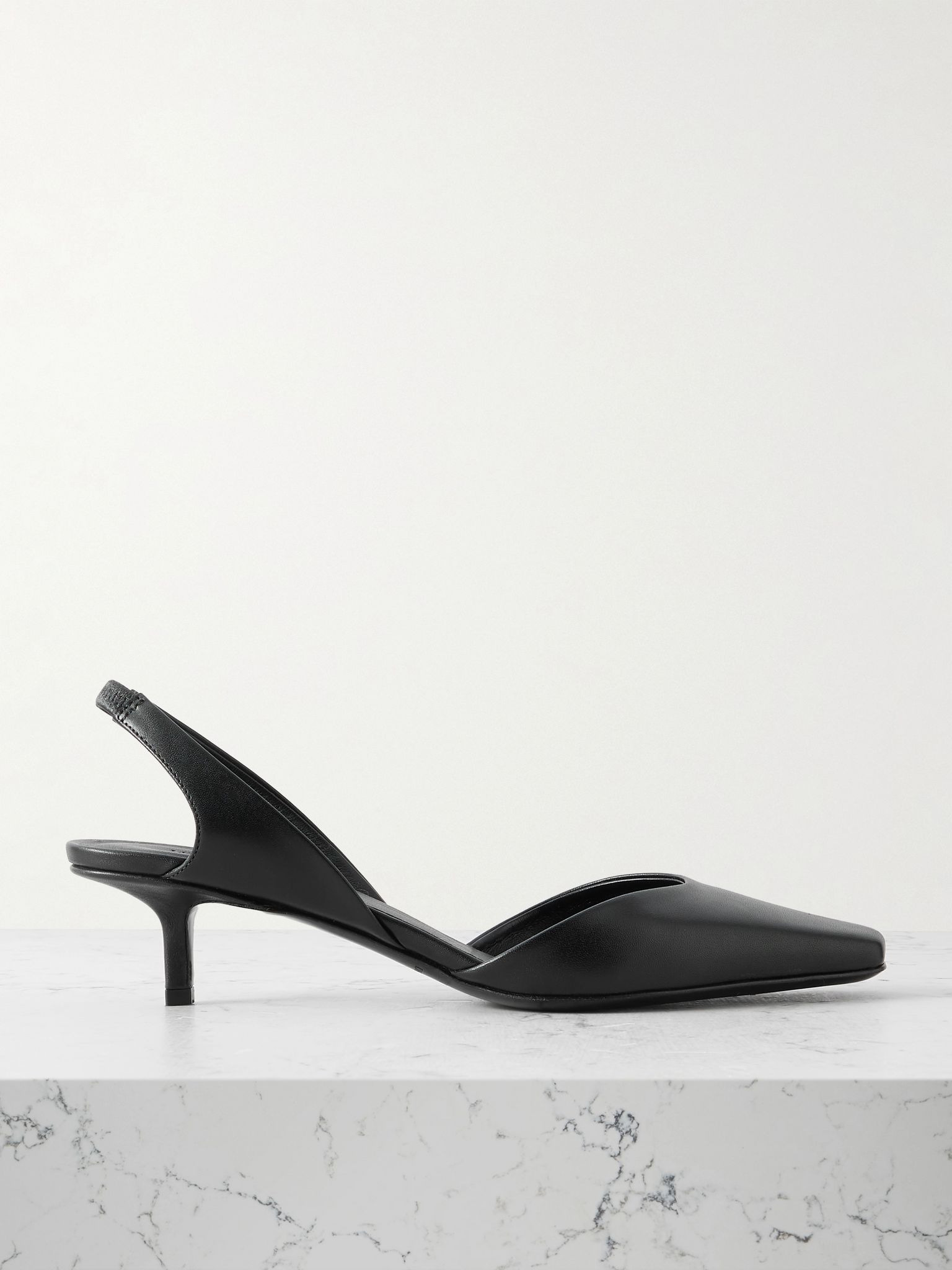 Akila leather slingback pumps Black - 1