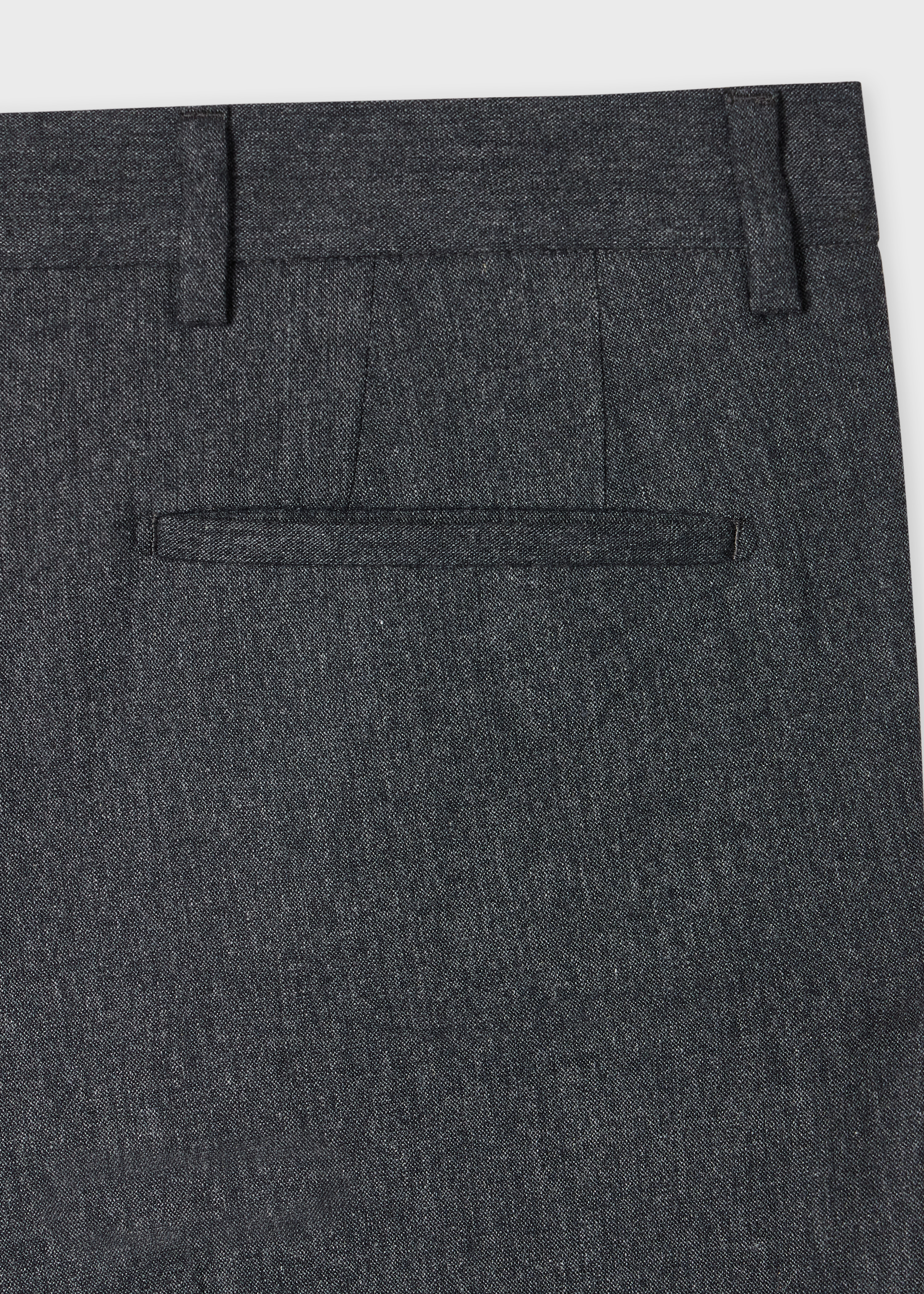 Navy Melange Wool-Blend Trousers - 2