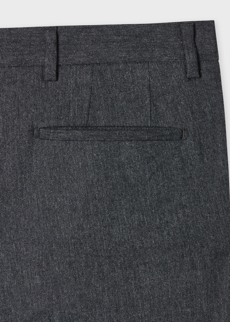 Paul Smith Navy Melange Wool-Blend Trousers outlook