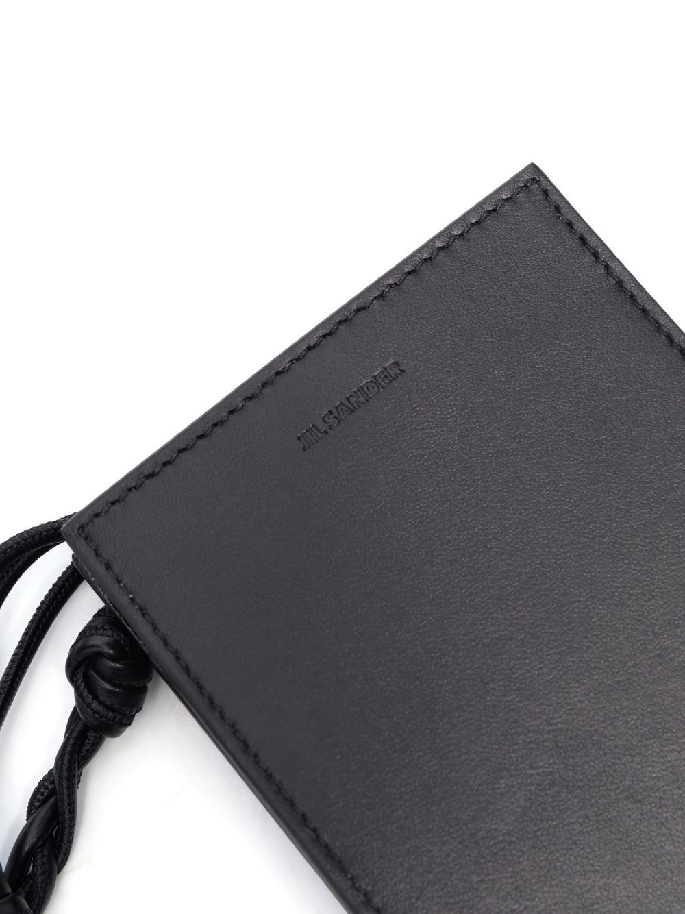 leather logo-detail neck bag - 4