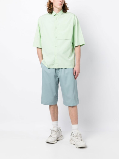 Lanvin logo-embroidered cotton shorts outlook