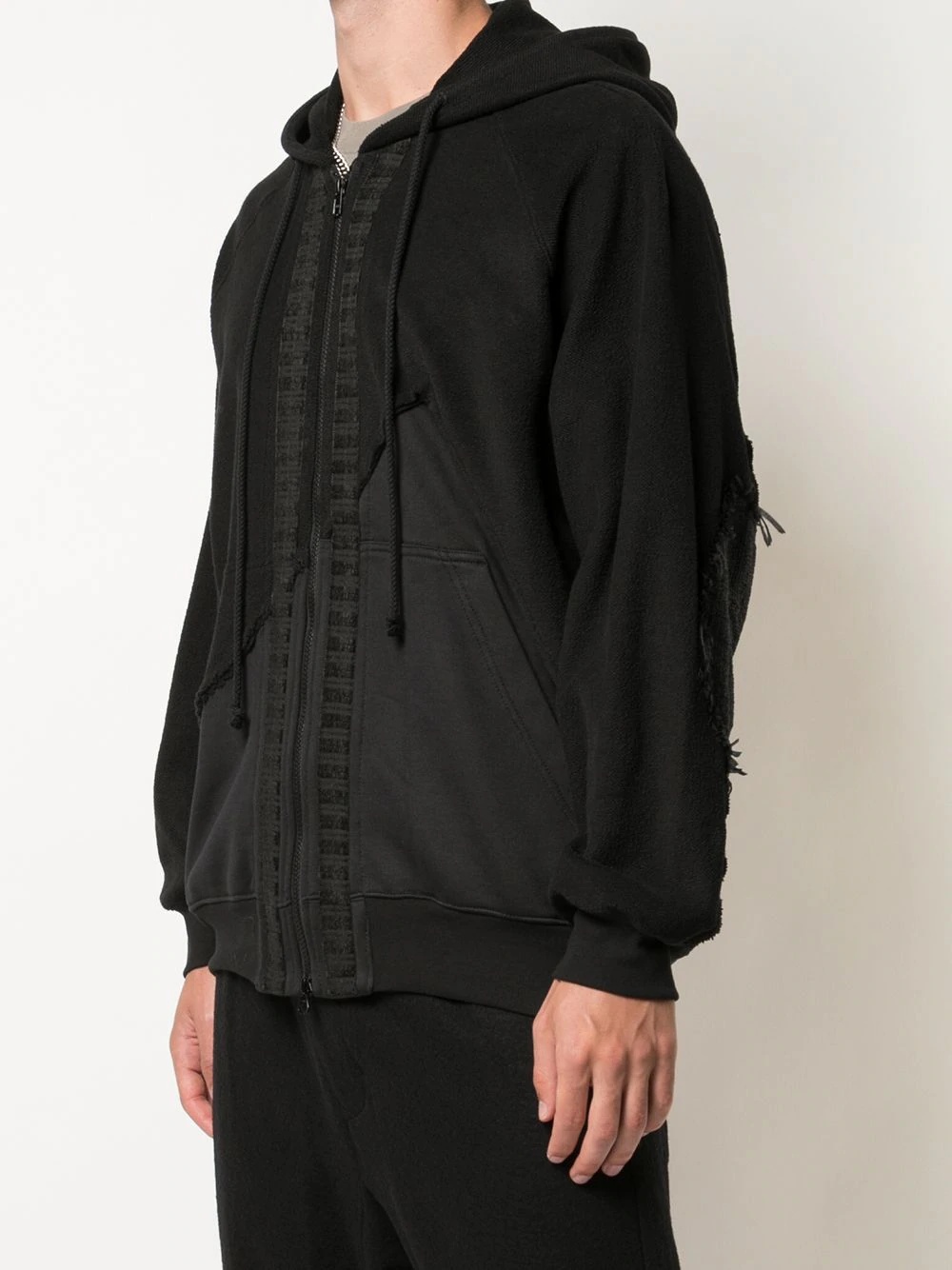 layered hodded jacket - 3