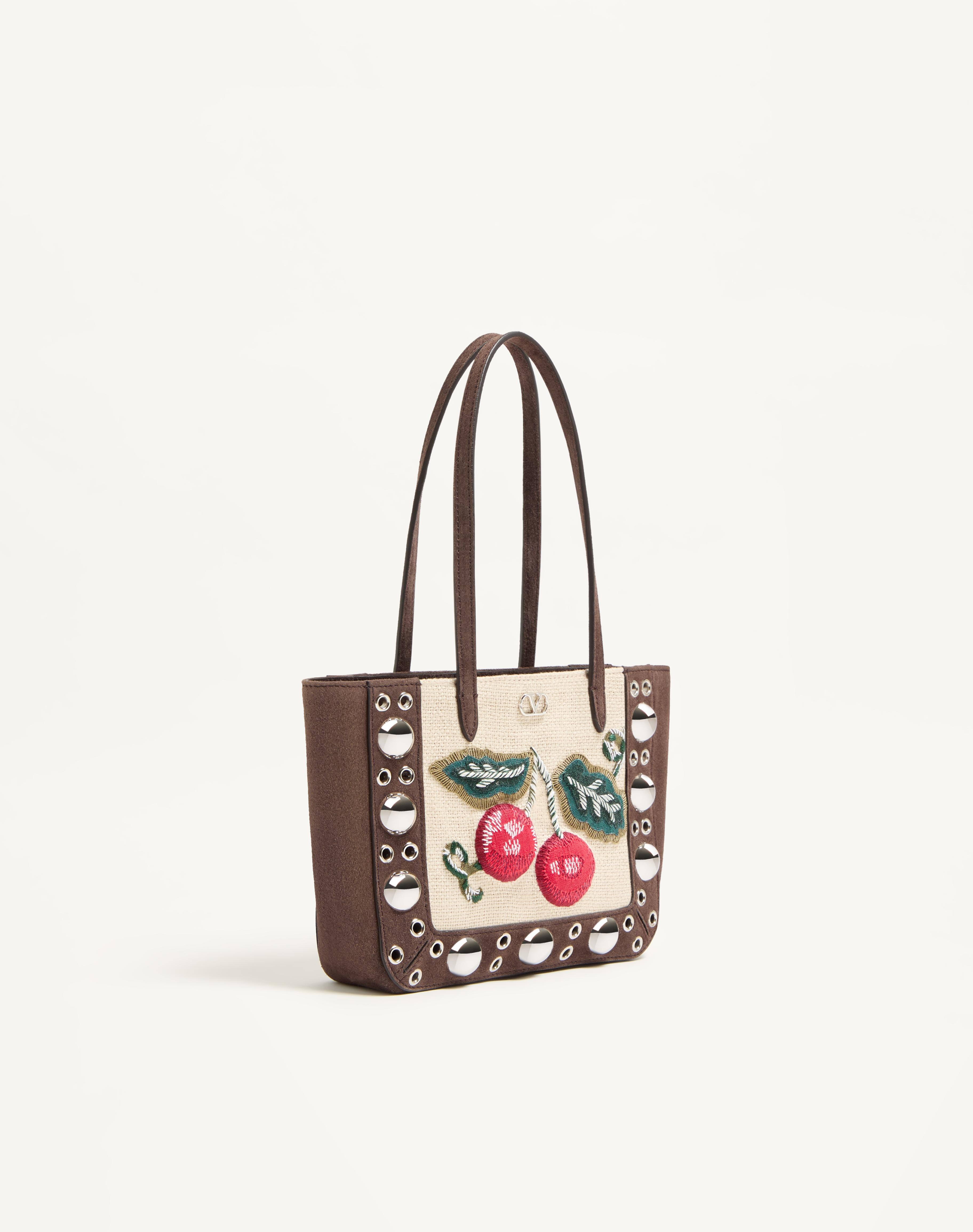VALENTINO GARAVANI NELLCÔTE MINI EMBROIDERED SHOPPING BAG - 3
