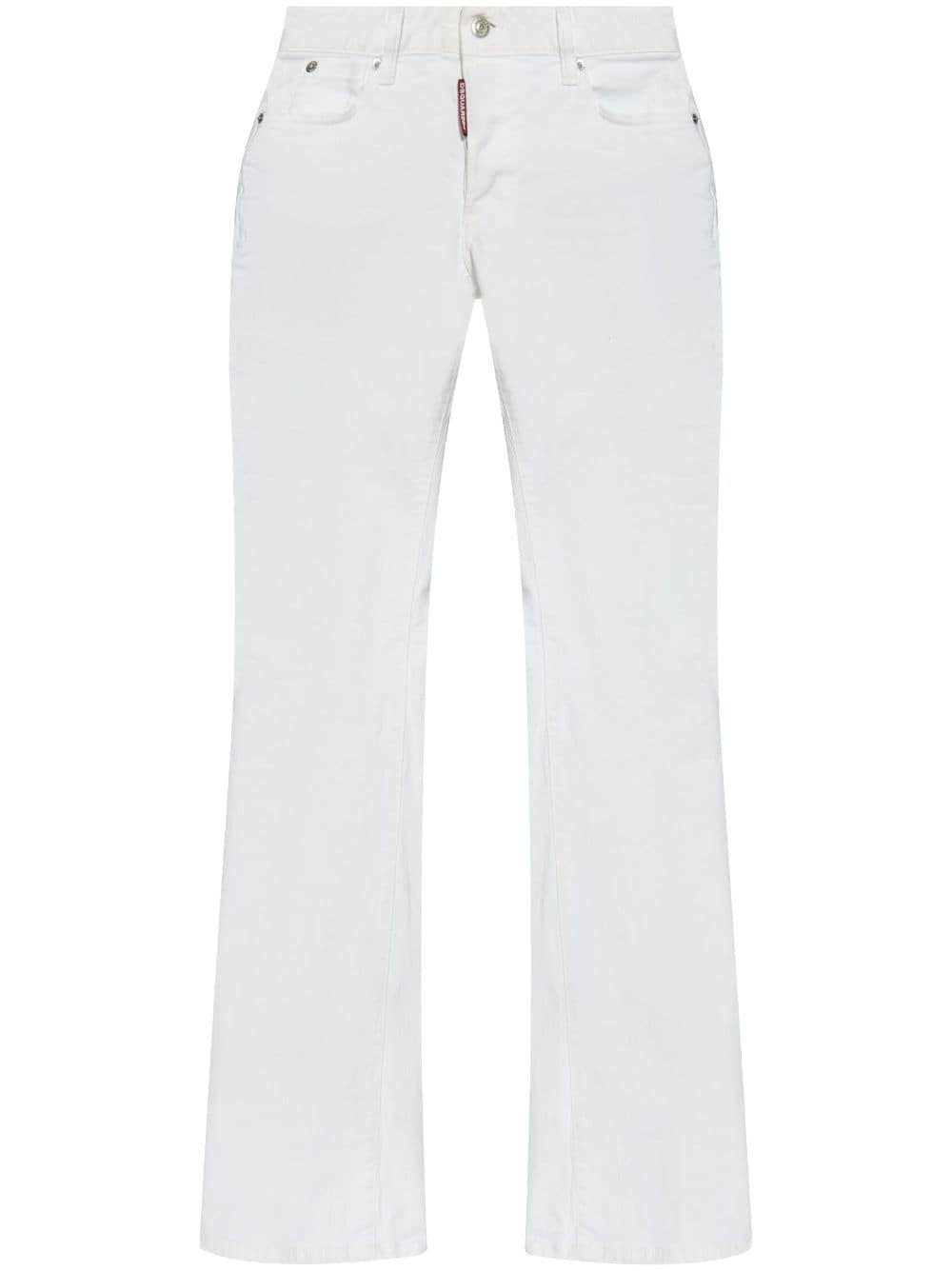 logo patch jeans - 1