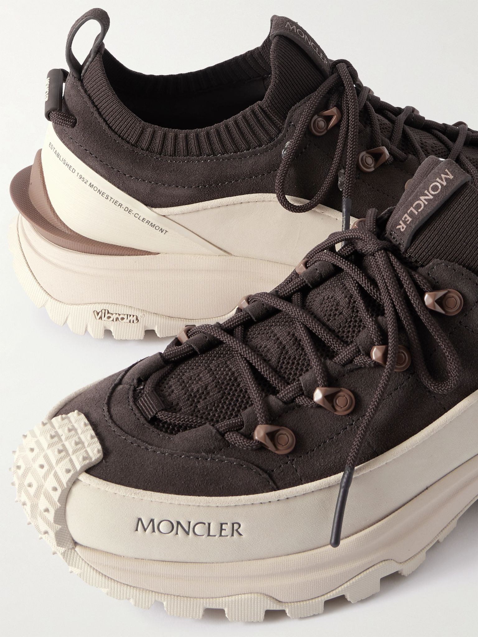 Trailgrip Lite 3 Rubber-Trimmed Nubuck and Brushed-Suede Sneakers Brown - 5