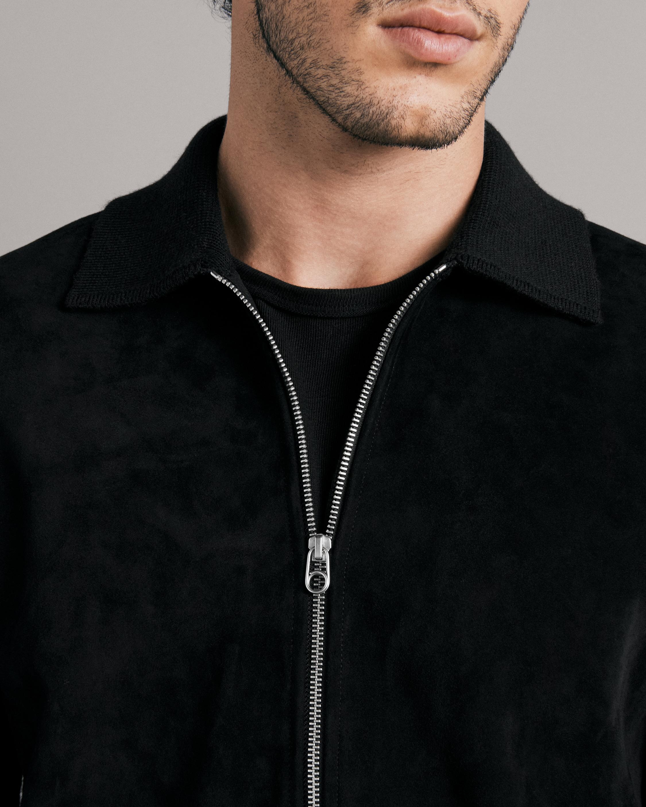 Melrose Suede Zip Through
Slim Fit Sweater - 6