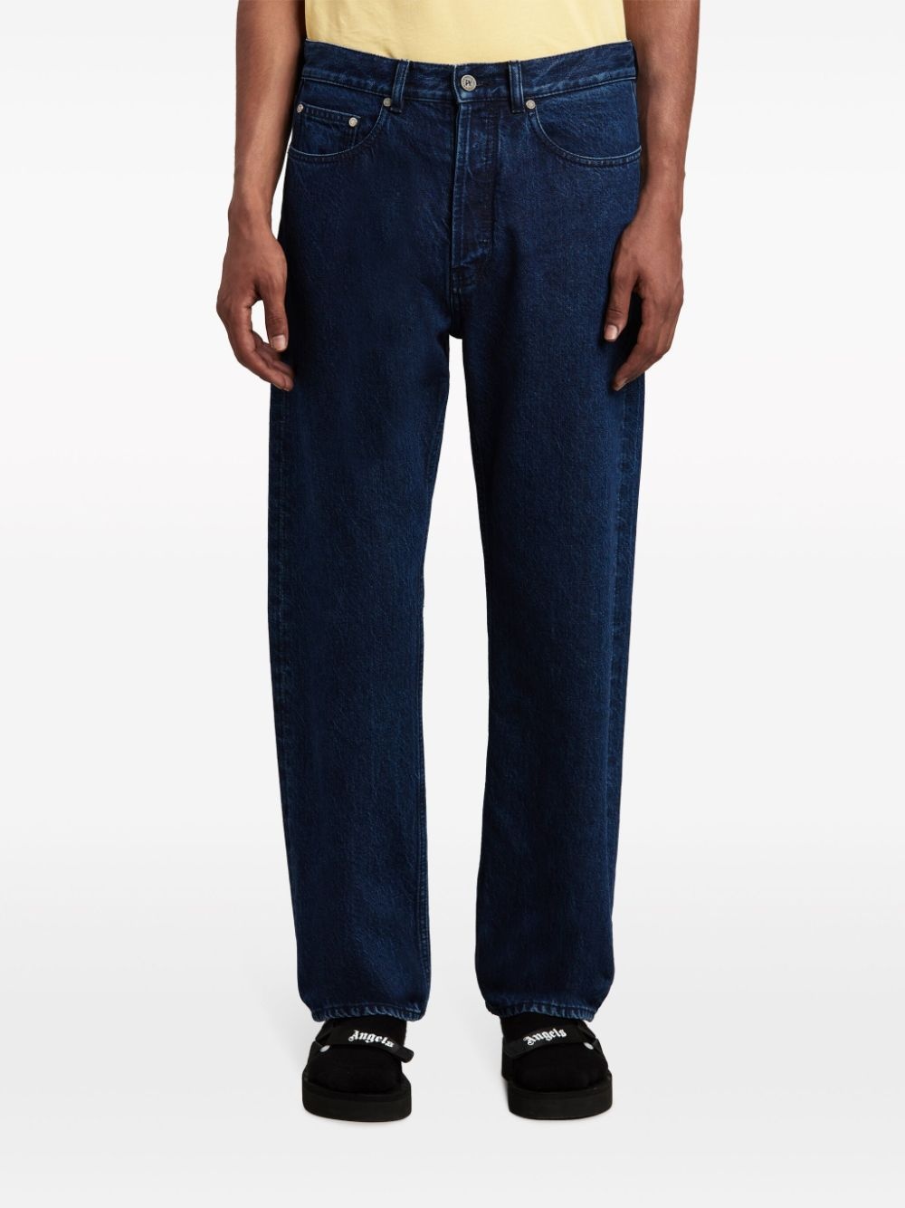 logo-print straight-leg jeans - 3