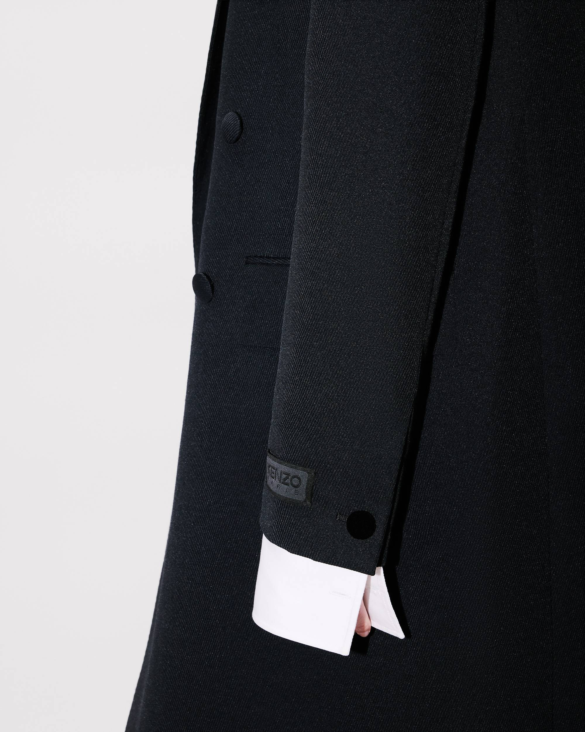 Long tailoring coat in virgin wool - 7